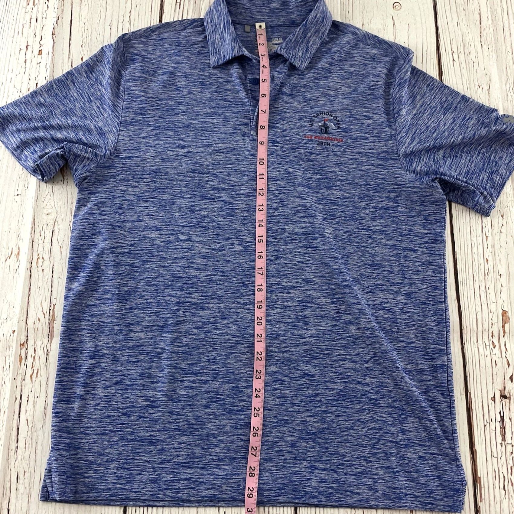 Under Armour Under Armour Golf Polo Shirt Short Sleeve US Senior Open Men's Large Blue Shirt Size US L / EU 52-54 / 3 - 5 Thumbnail