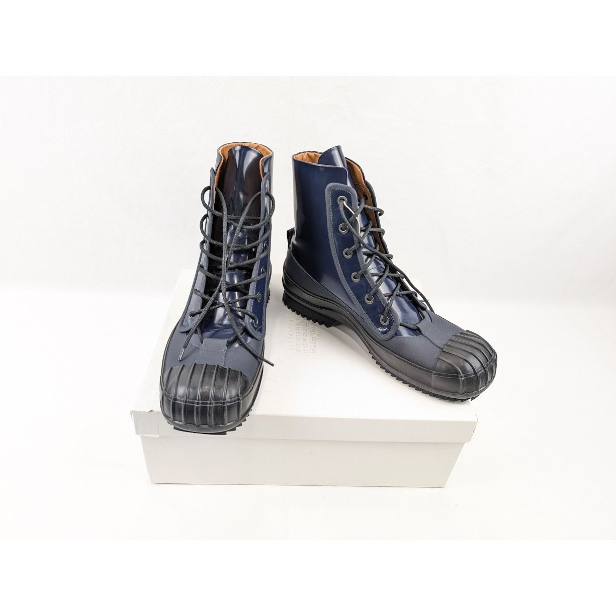 Maison Margiela o1rshd1 Ankle Boots in Navy Size US 10 / EU 43 - 17 Thumbnail