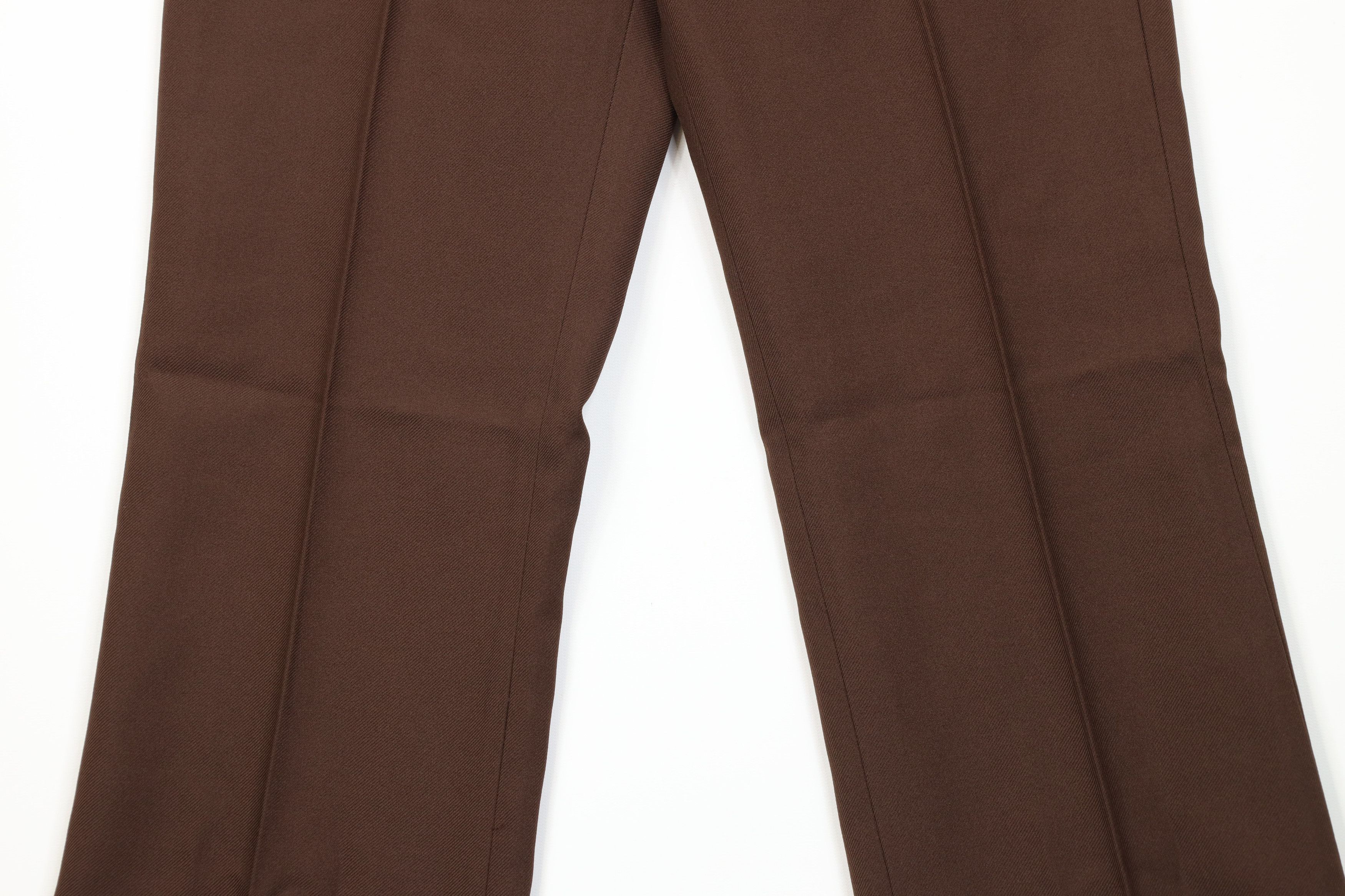 Vintage Deadstock Vintage 70s Streetwear Wide Leg Chino Pants Brown Size US 30 / EU 46 - 3 Thumbnail