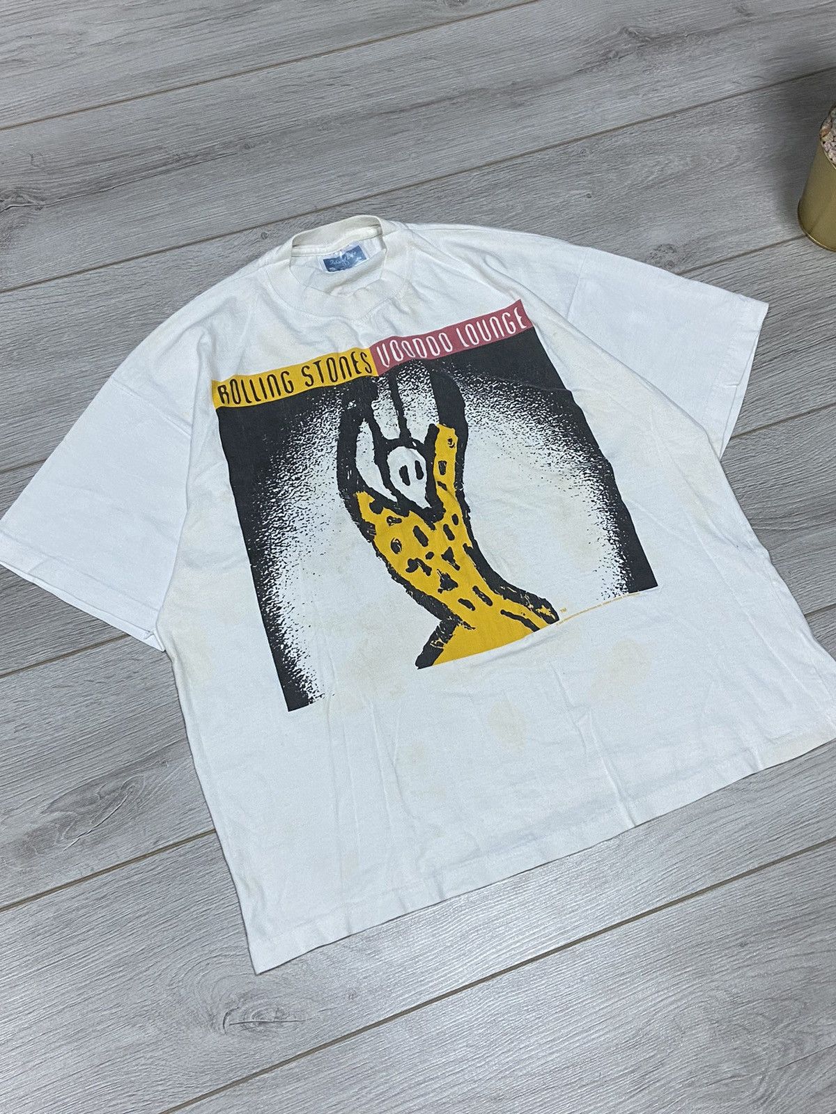Vintage Rolling Stones 1995 voodoo lounge vintage big print t-shirt Size US L / EU 52-54 / 3 - 3 Thumbnail