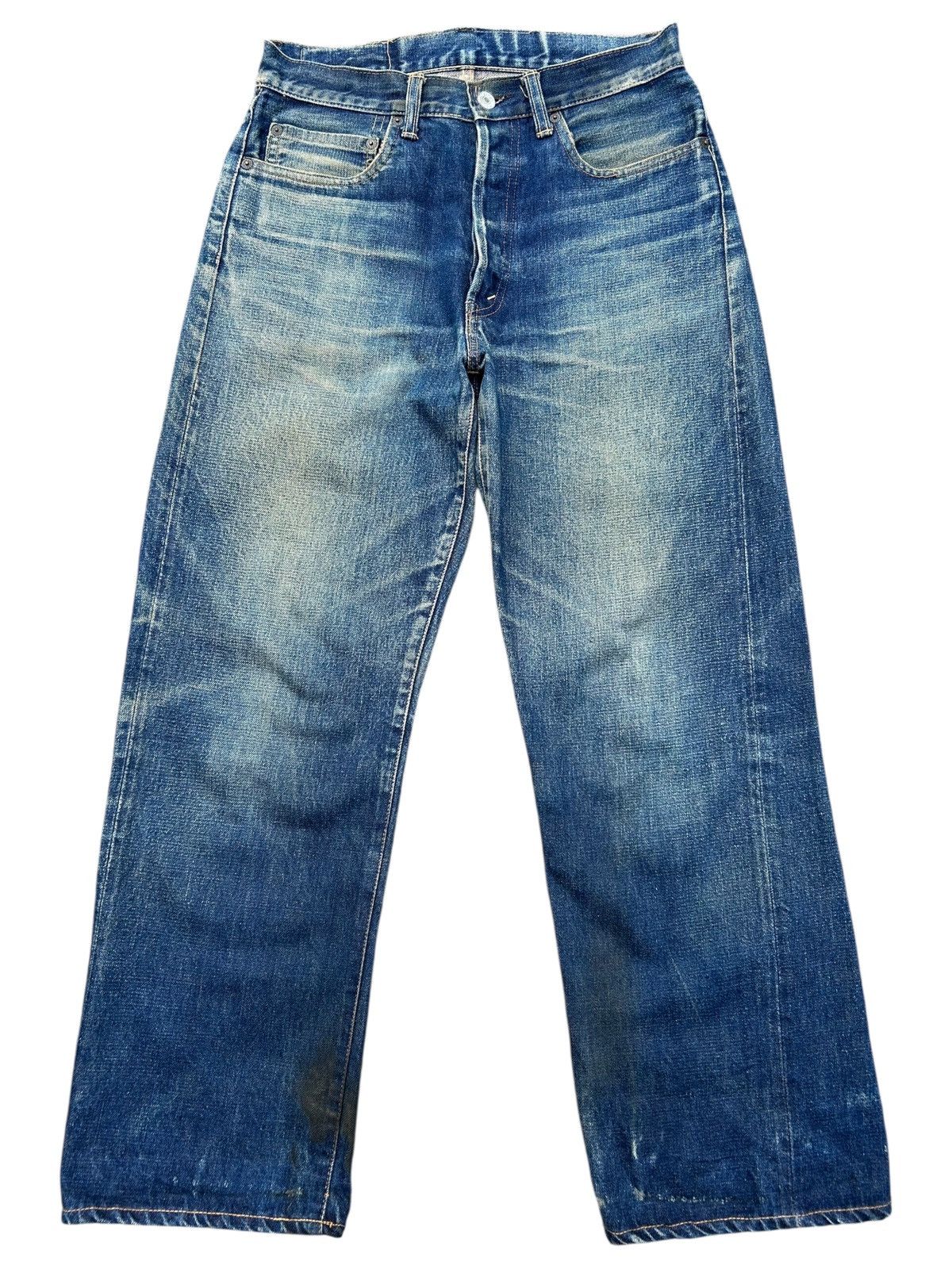 Kapital Vintage Blue Blue Hr Market Selvedge Distressed denim jeans Size US 30 / EU 46 - 1 Thumbnail