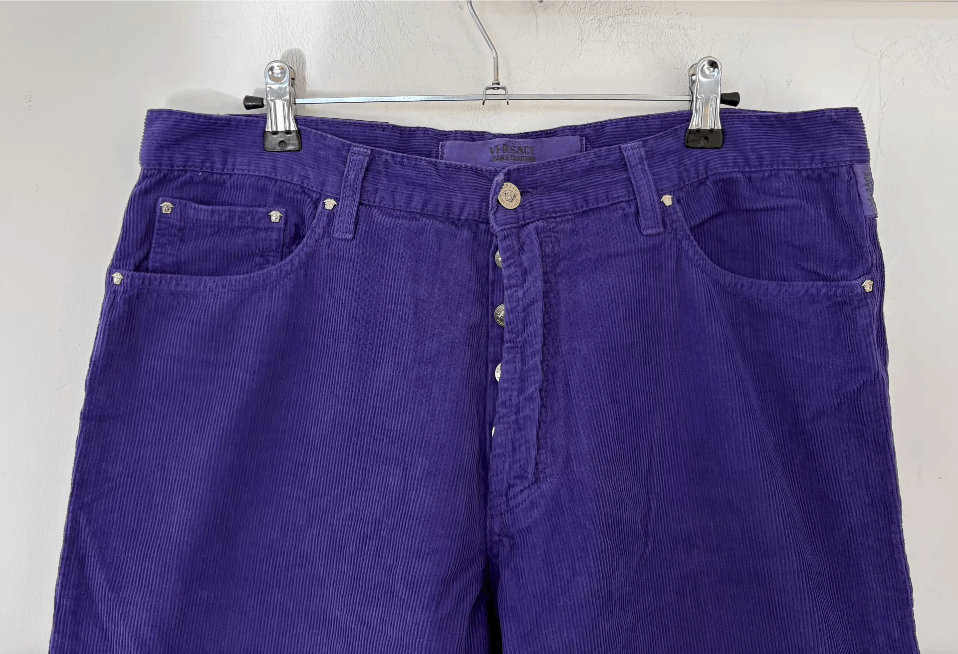 Versace Jeans Couture Versace Jeans Couture Men's Purple Corduroy Trousers Ｑ21 Size US 36 / EU 52 - 6 Thumbnail