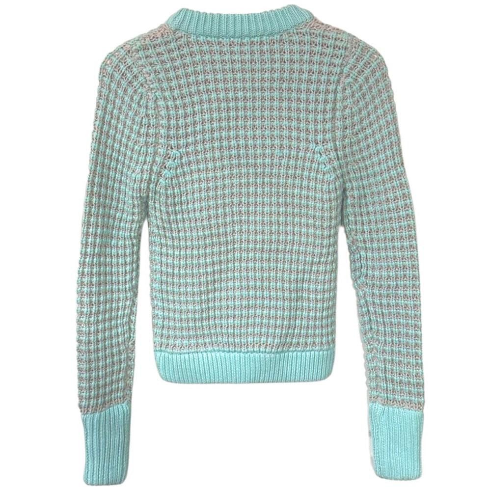 Ksubi Ksubi Waffle Knit Sweater size XS Listerine / Light Gray Size XS / US 0-2 / IT 36-38 - 2 Thumbnail