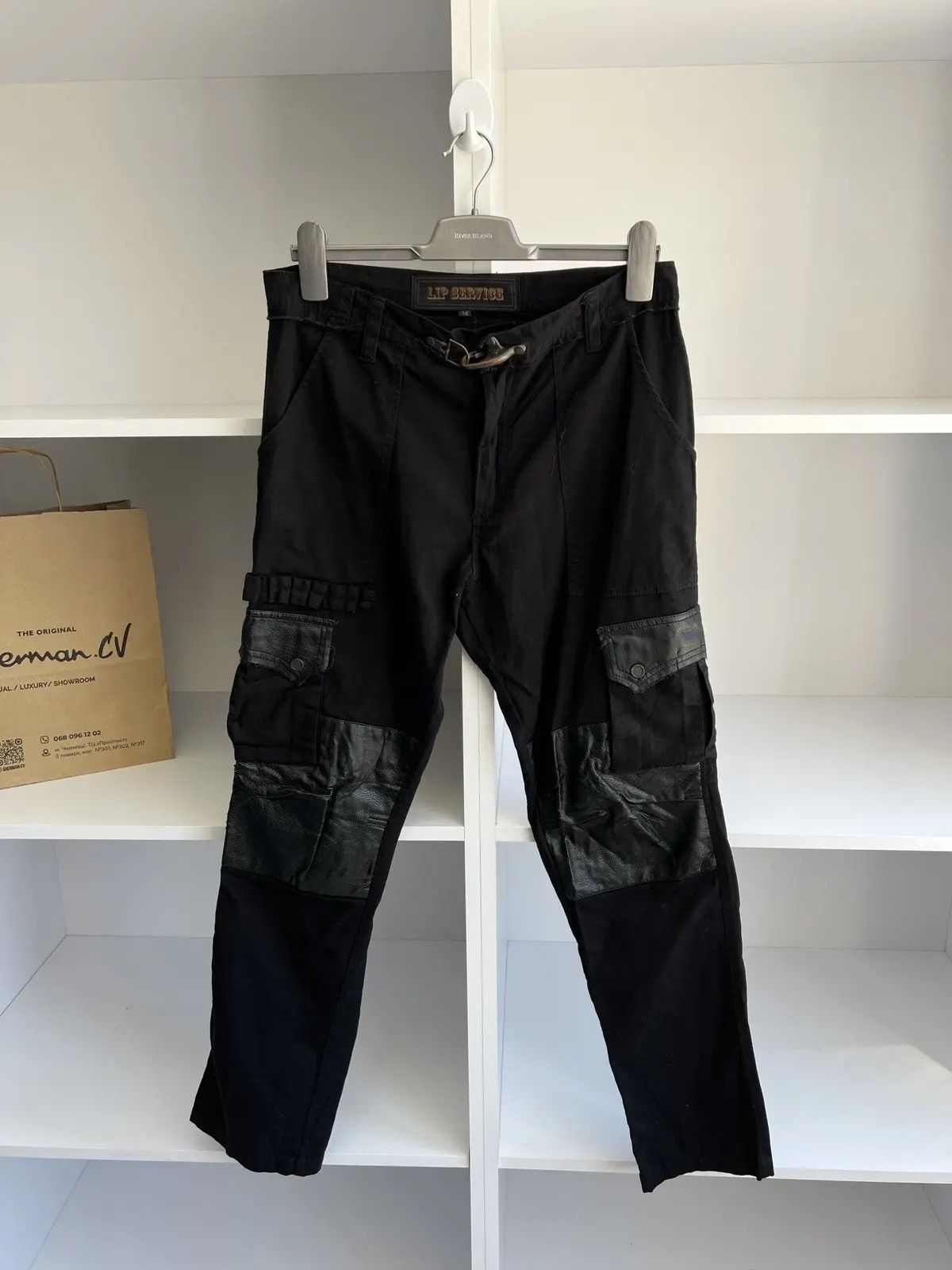 Lip Service × Vintage Lip Service Pants Men's Y2K Grunge Punk Cargo Vintage Goth Size US 34 / EU 50 - 5 Thumbnail