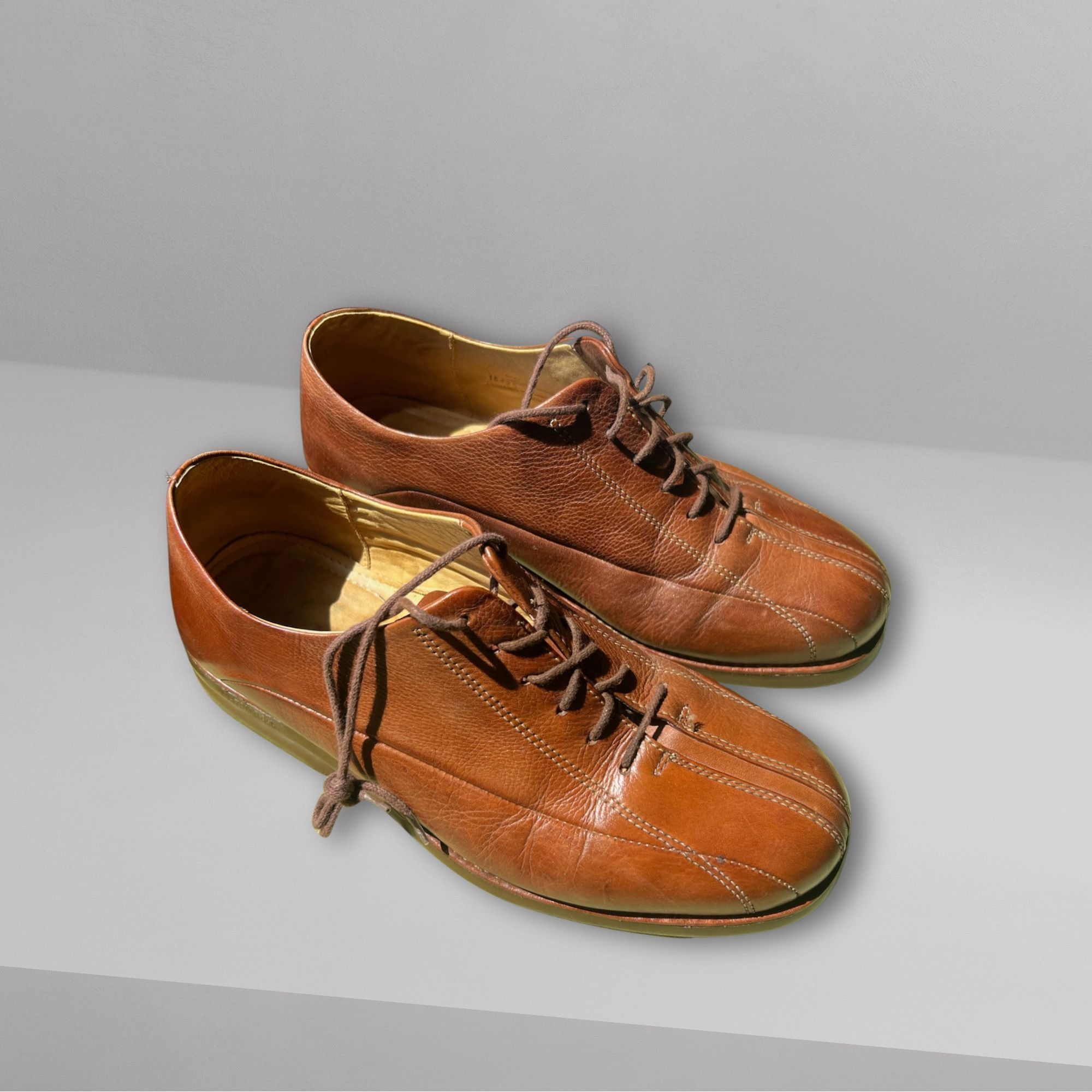 Florsheim Florsheim Woen’s Oxford Dress Shoes – Brown Leather Lace-Up Size US 10.5 / EU 43-44 - 3 Thumbnail