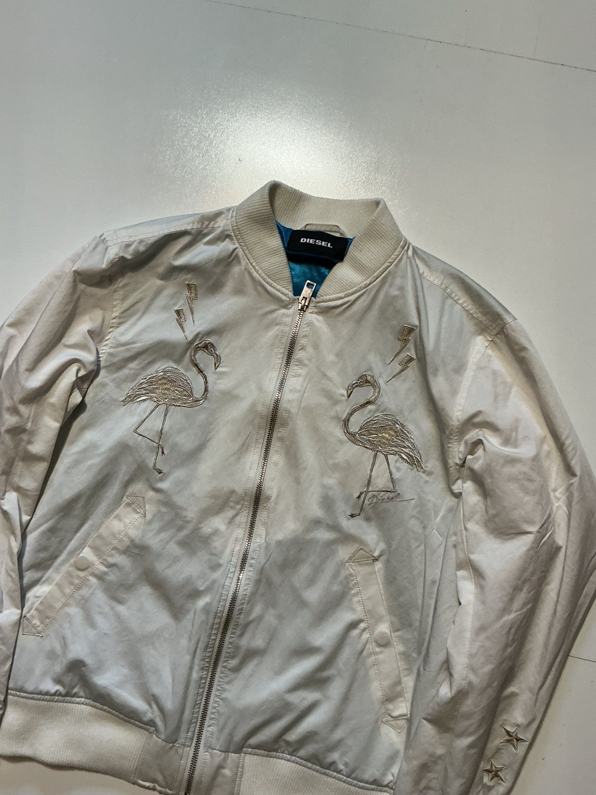 Diesel $380 Diesel Miami Dreaming Flamingo J Flam Bomber Jacket Size US M / EU 48-50 / 2 - 3 Thumbnail