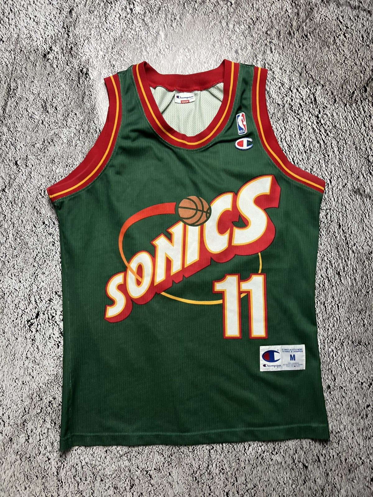 Champion RARE‼️Seattle Supersonics NBA Detlef Schrempf champion jersey Size US M / EU 48-50 / 2 - 1 Thumbnail