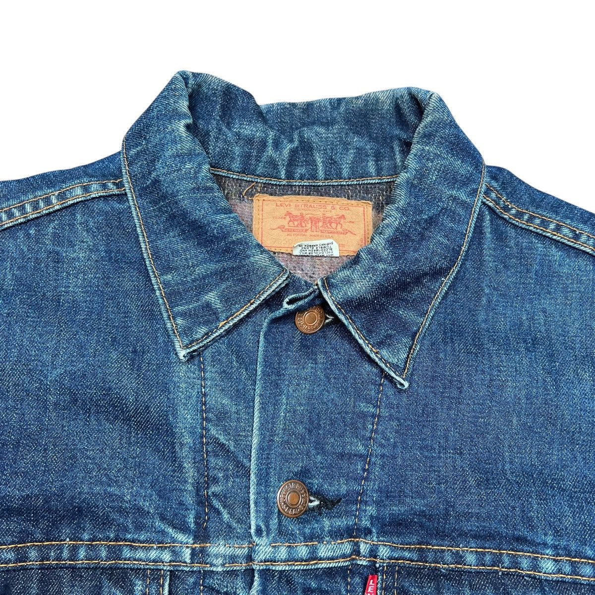 Levi's 60s Levi’s Big E Type III Trucker Blanket Lined Denim Jacket Size US L / EU 52-54 / 3 - 23 Thumbnail