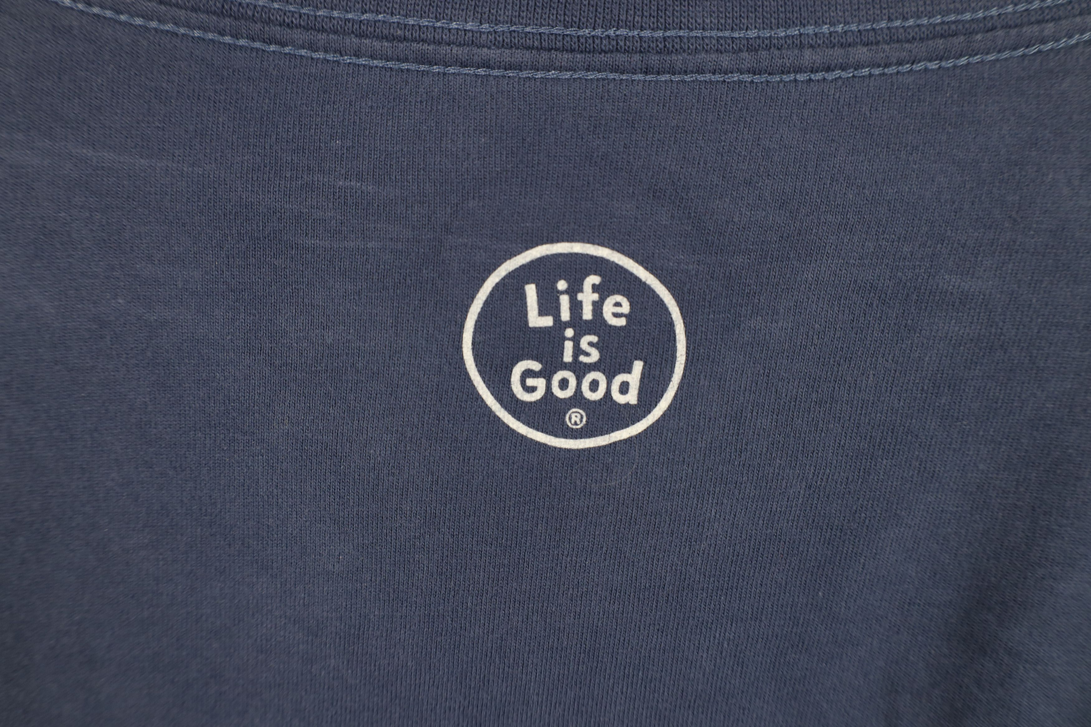 Life is Good Life Is Good Awesome Moon Dog Cat Long Sleeve T-Shirt Blue Size M / US 6-8 / IT 42-44 - 12 Thumbnail