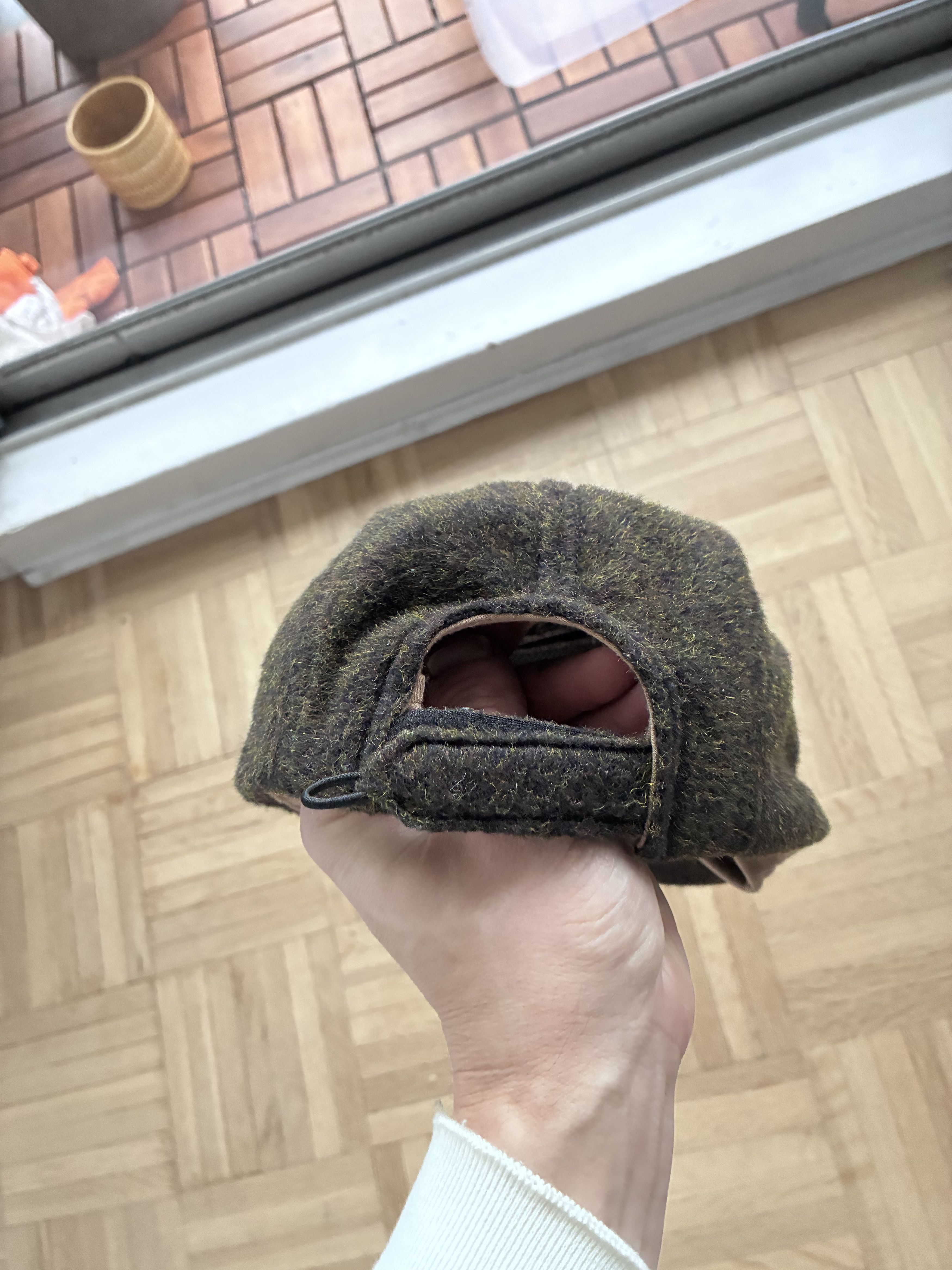 Other AQ Adriana Quaiser Textured Wool Toggle Cap - Olive Size ONE SIZE - 3 Thumbnail