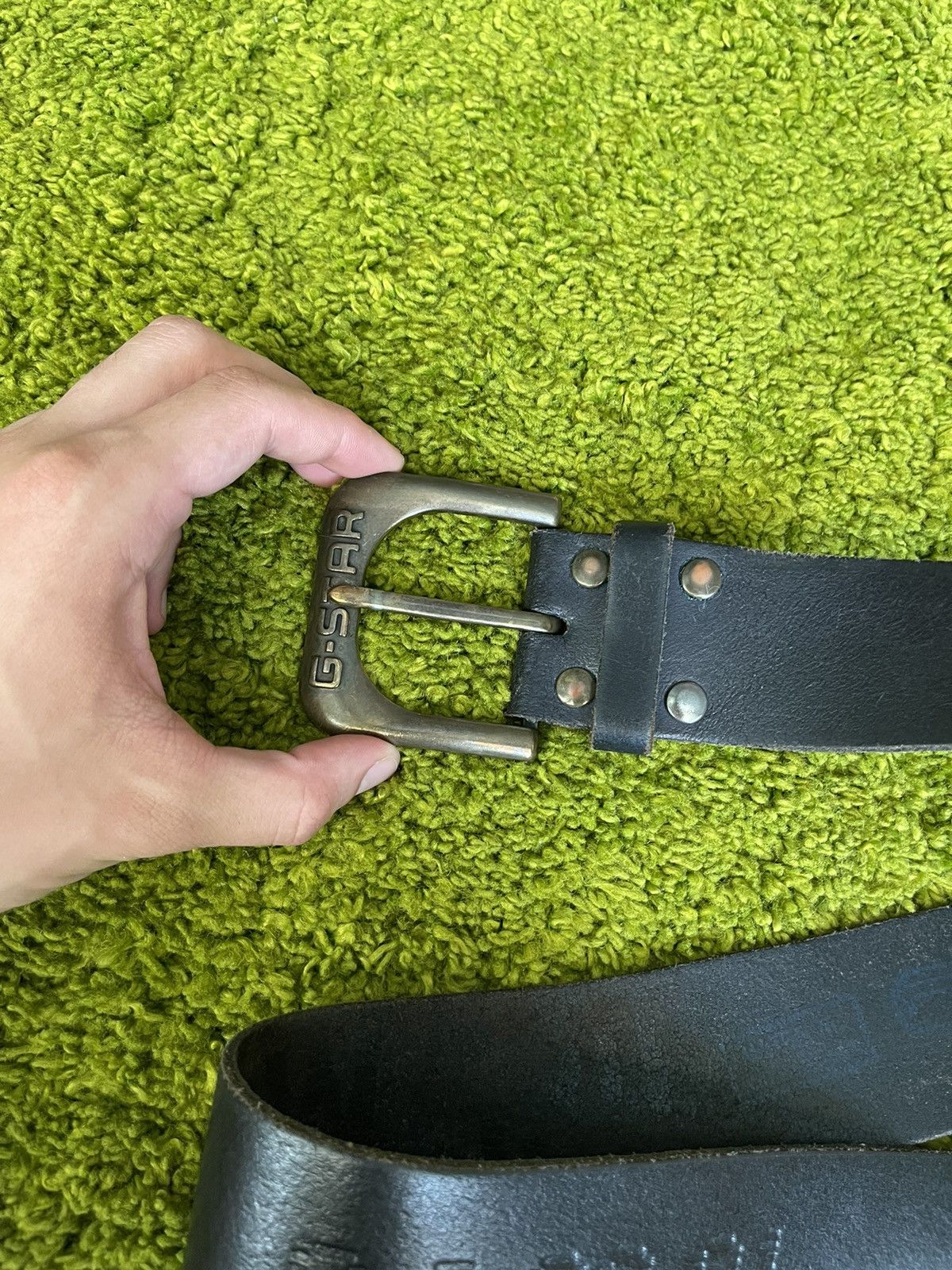 Cowboy Equipment × G-Star G-Star Raw Y2K vintage western cowboy style leather belt Size 36 - 4 Thumbnail