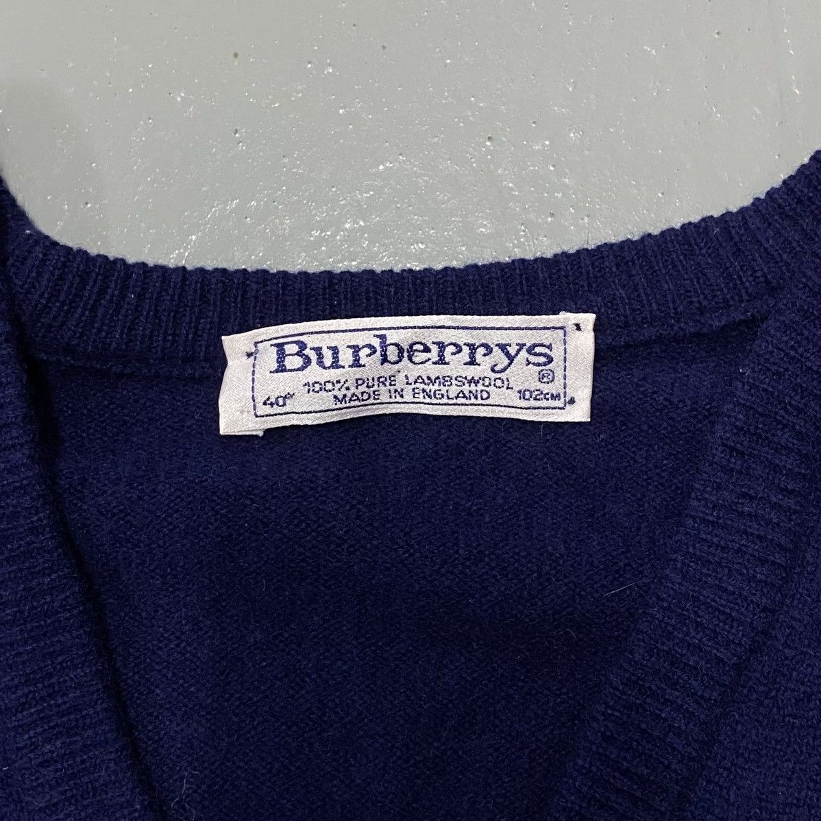 Burberry × Vintage Vintage Burberrys Wool Knitwear Cardigan Jacket Shirt Size US M / EU 48-50 / 2 - 3 Thumbnail