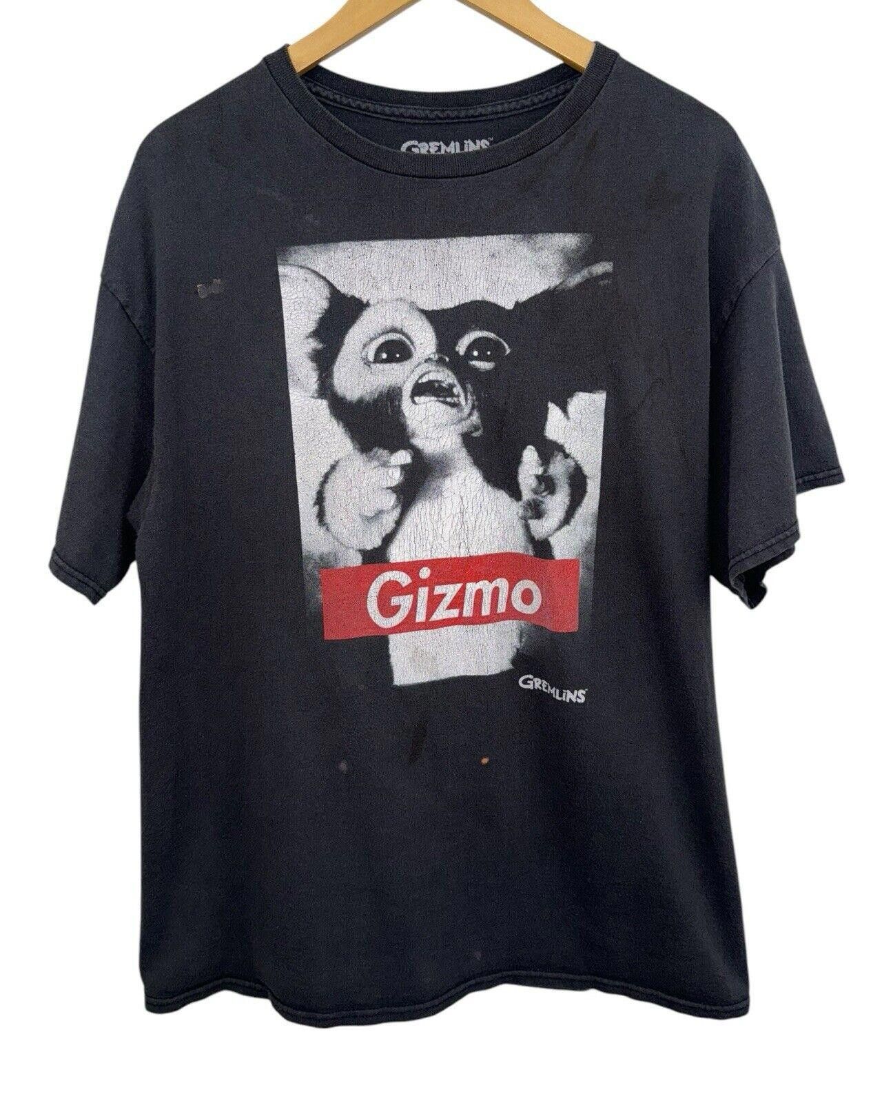Designer Gremlins Gizmo Graphic Shirt Black Thrashed Sz XL Size US XL / EU 56 / 4 - 1 Thumbnail