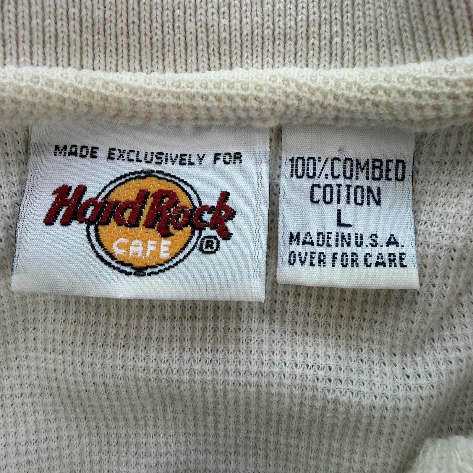 Hard Rock Cafe Vintage Hard Rock Cafe St Thomas Quarter Zip Polo Shirt L Size US L / EU 52-54 / 3 - 4 Thumbnail