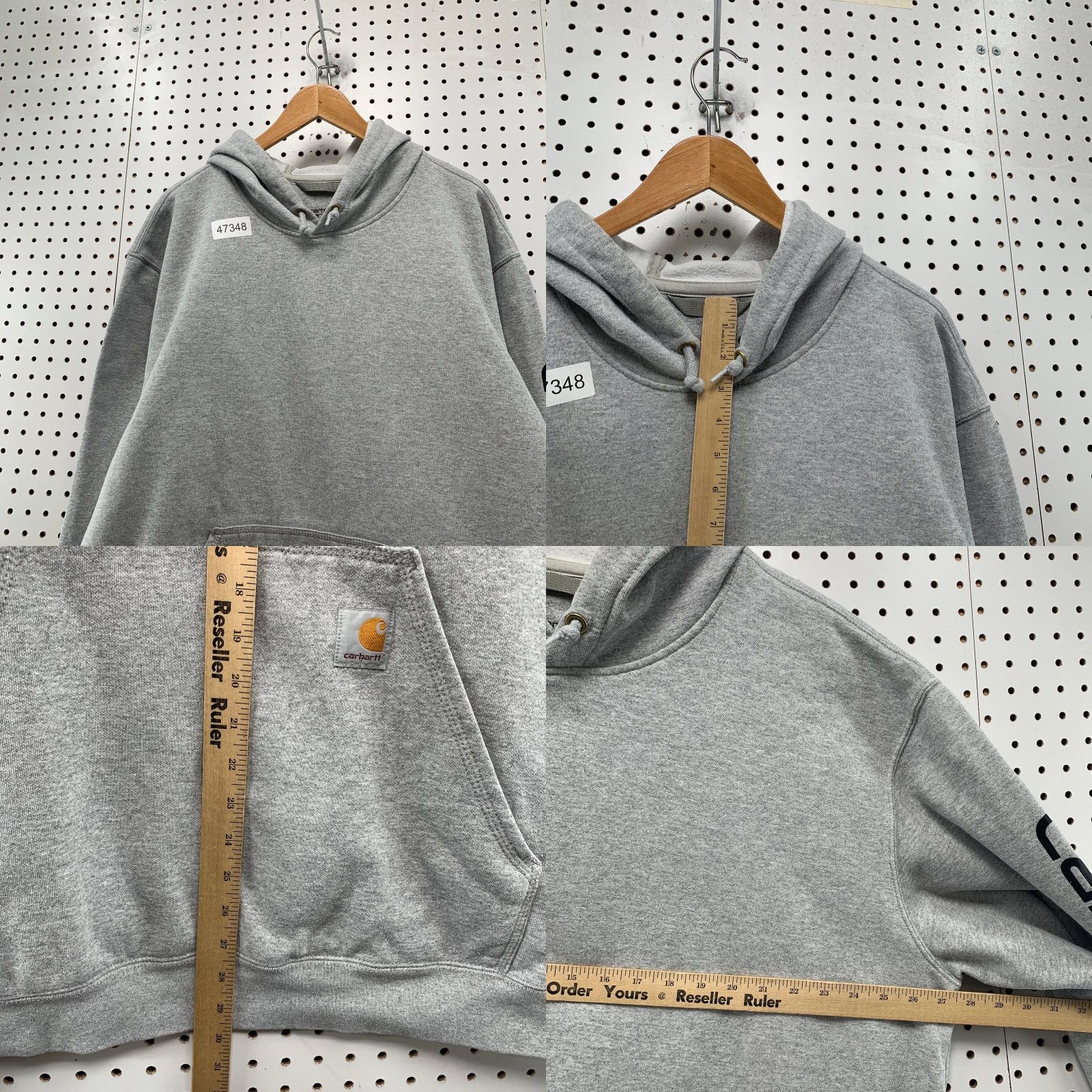 Carhartt Carhartt Hoodie Sweatshirt Mens 2XL Gray Loose Fit Fleece Hooded Workwear Size US XXL / EU 58 / 5 - 9 Thumbnail