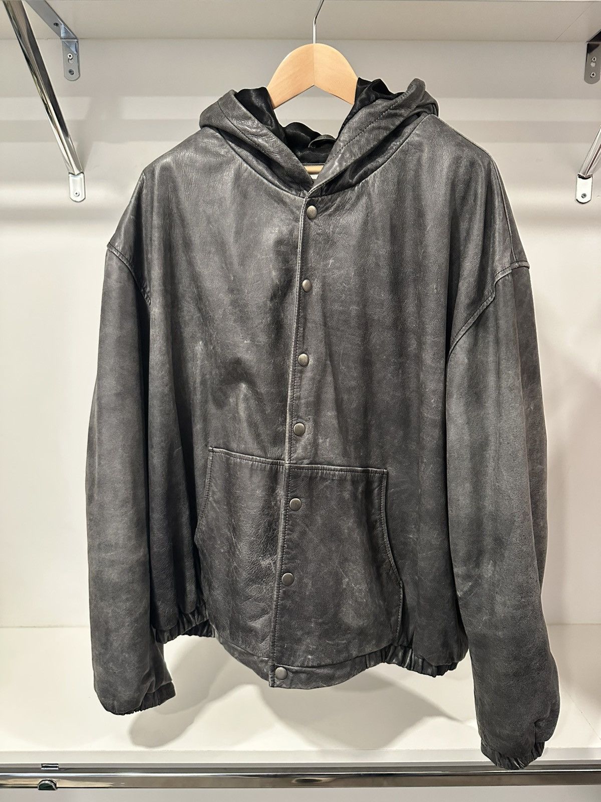 Other Found Leather Jacket Hoodie Size US L / EU 52-54 / 3 - 2 Thumbnail