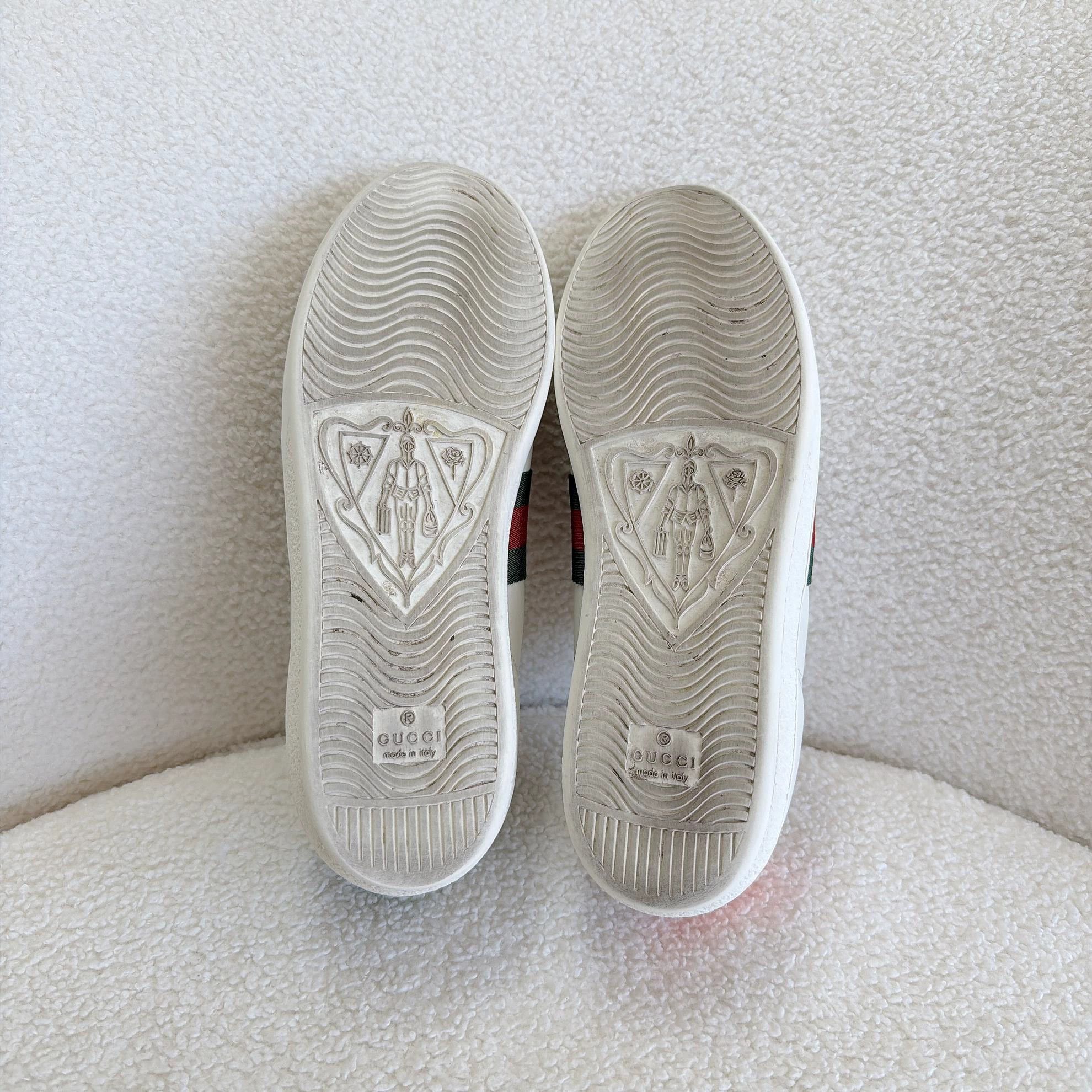 Gucci Gucci White Bee Embroidered Sneaker 39 2377 Size US 8.5 / EU 41-42 - 7 Thumbnail