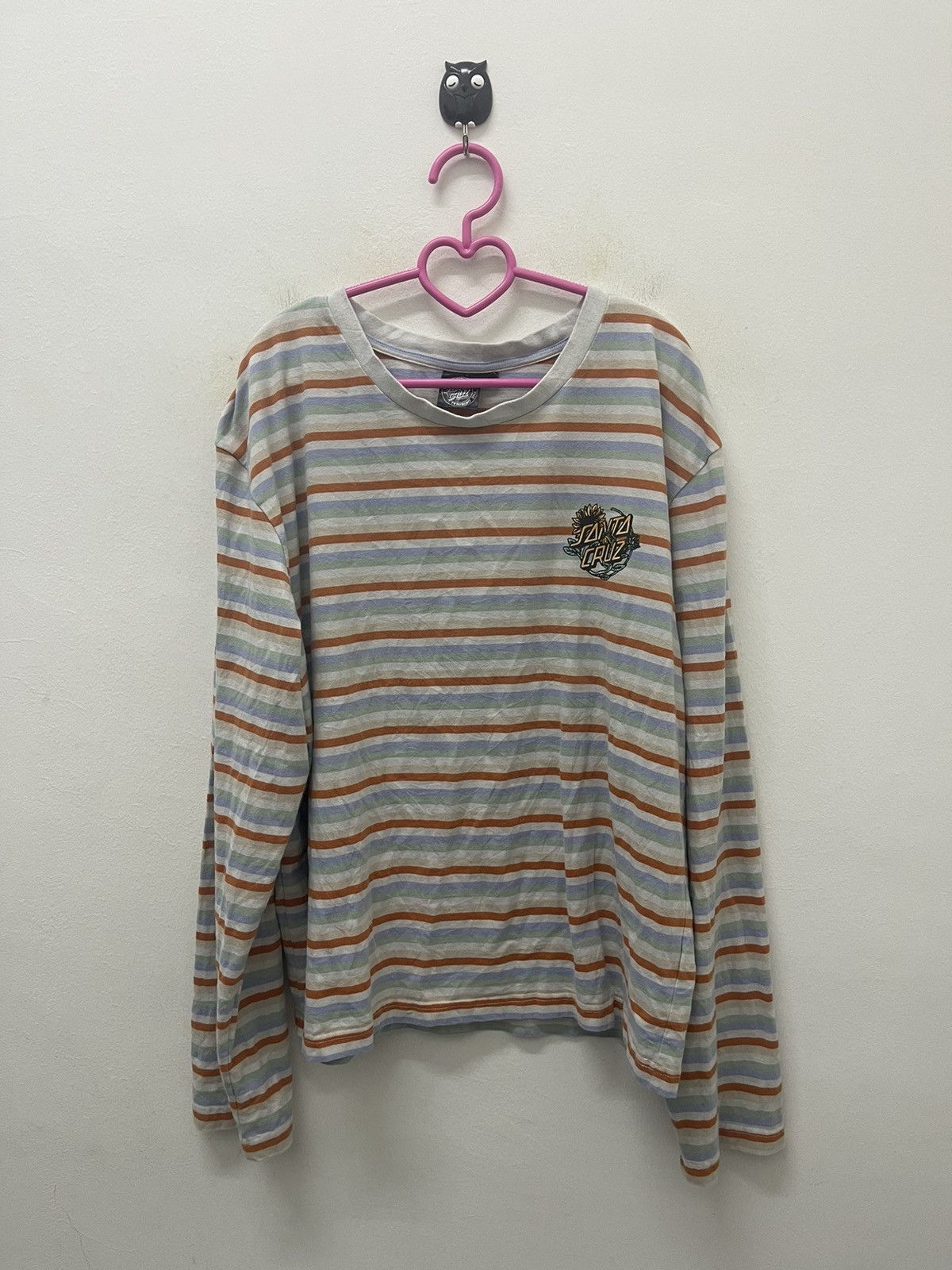 Santa Cruz Skateboards Rare Vintage SANTA CRUZ Skateboards Striped Size US L / EU 52-54 / 3 - 3 Thumbnail