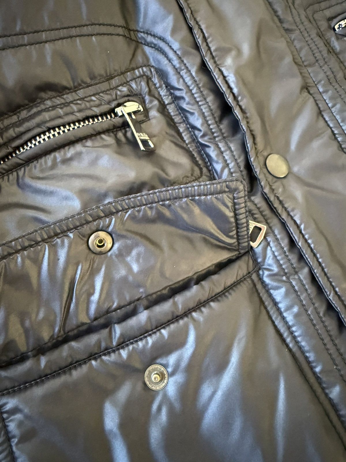 Dolce & Gabbana LN Dolce & Gabbana Puffer Zipper Moto Jacket w Zip-Away Hood Size US M / EU 48-50 / 2 - 11 Thumbnail