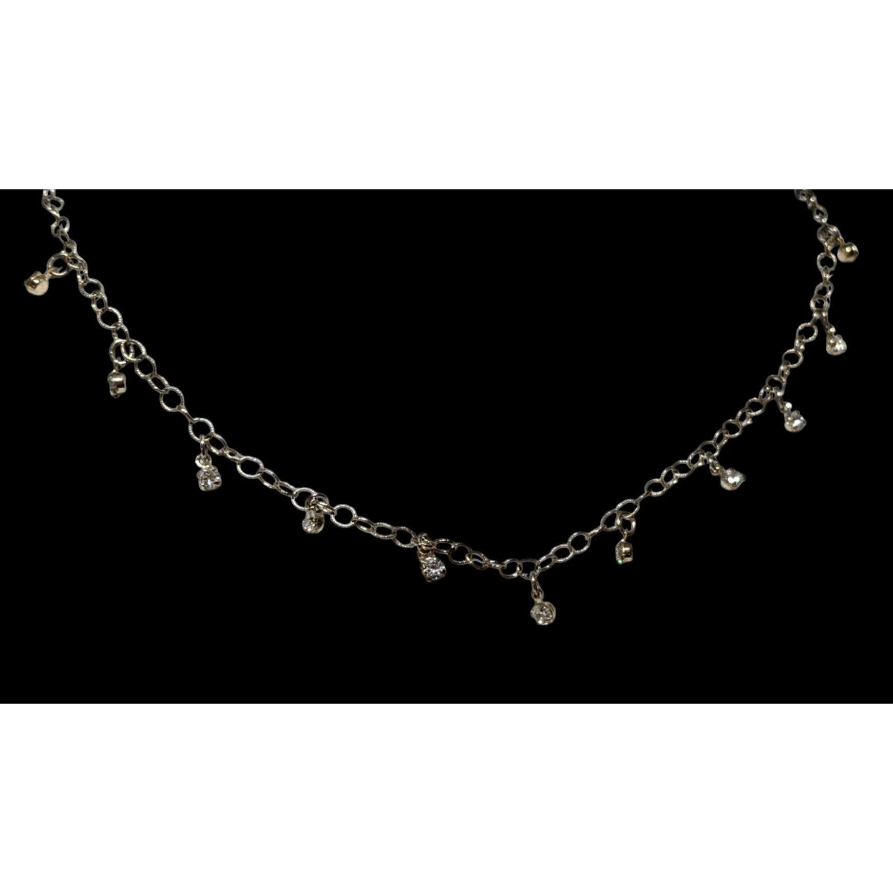 Loft Minimalist Glam Ann Taylor Loft Rhinestone Necklace Size ONE SIZE - 3 Thumbnail
