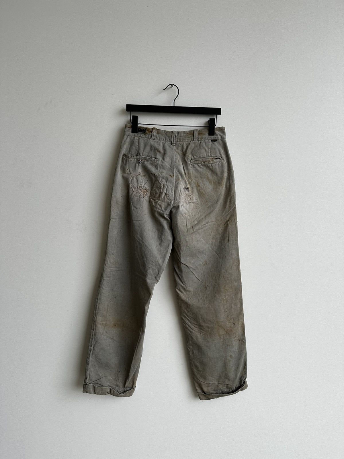 Kapital × Lee × Vintage True Vintage Lee Pants Thrashed with OG Farm repairs Size US 30 / EU 46 - 6 Thumbnail