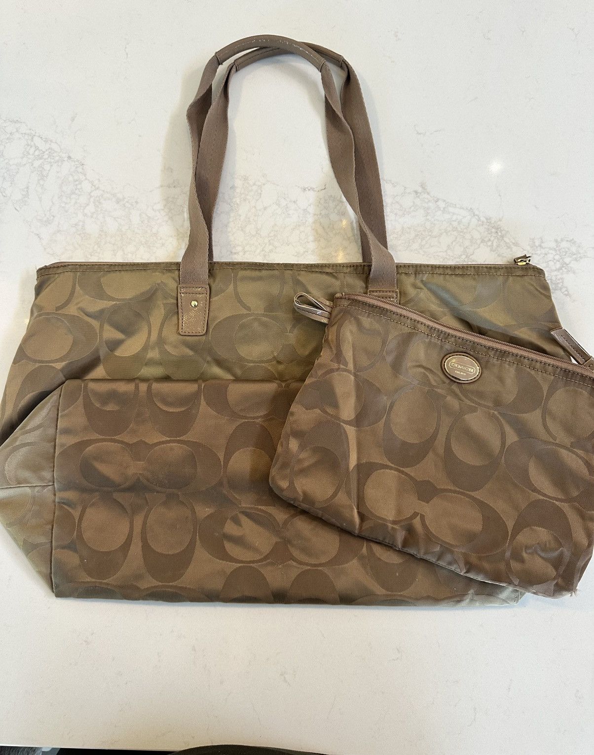 Coach Coach Getaway Signature Nylon Weekender Tote Bag Pouch Set Size ONE SIZE - 20 Thumbnail