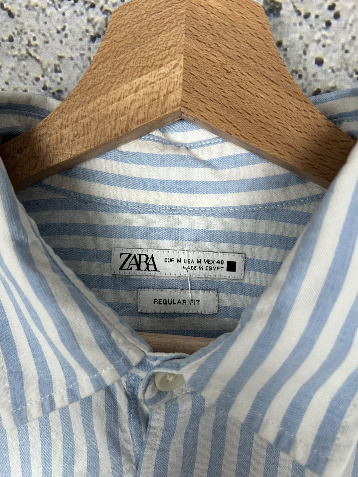 Zara Zara Blue White Stripped Elegant Shirt Streetwear Hype Size US M / EU 48-50 / 2 - 4 Thumbnail
