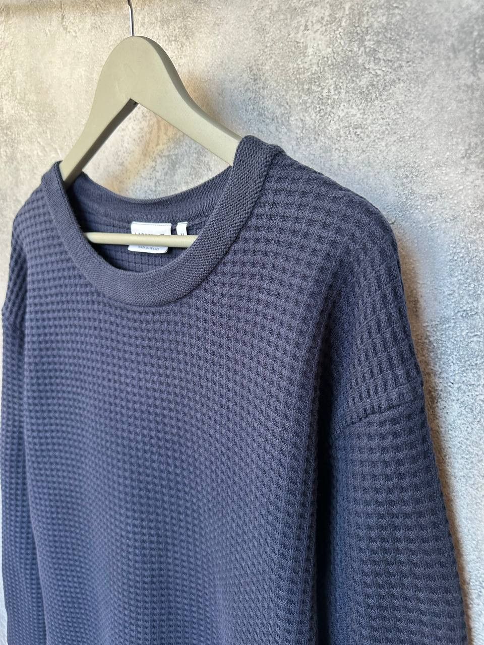 Lacoste Lacoste Waffle Knit Sweater - Made in France - Navy Pullover Size US XL / EU 56 / 4 - 6 Thumbnail