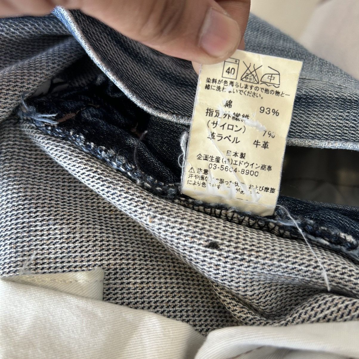 Edwin Vintage Function Edwin EZ502 Washed Blue Distressed Denim Size US 32 / EU 48 - 19 Thumbnail