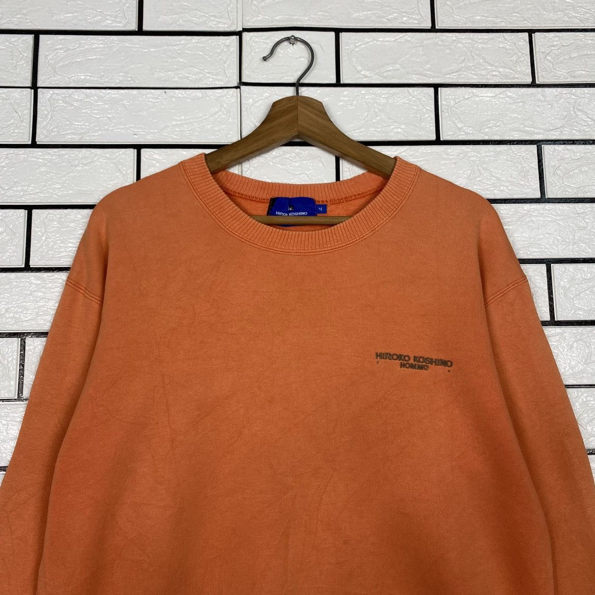Japanese Brand 📌Vintage Sweatshirt Hiroko Koshino Big Logo Size US M / EU 48-50 / 2 - 4 Thumbnail