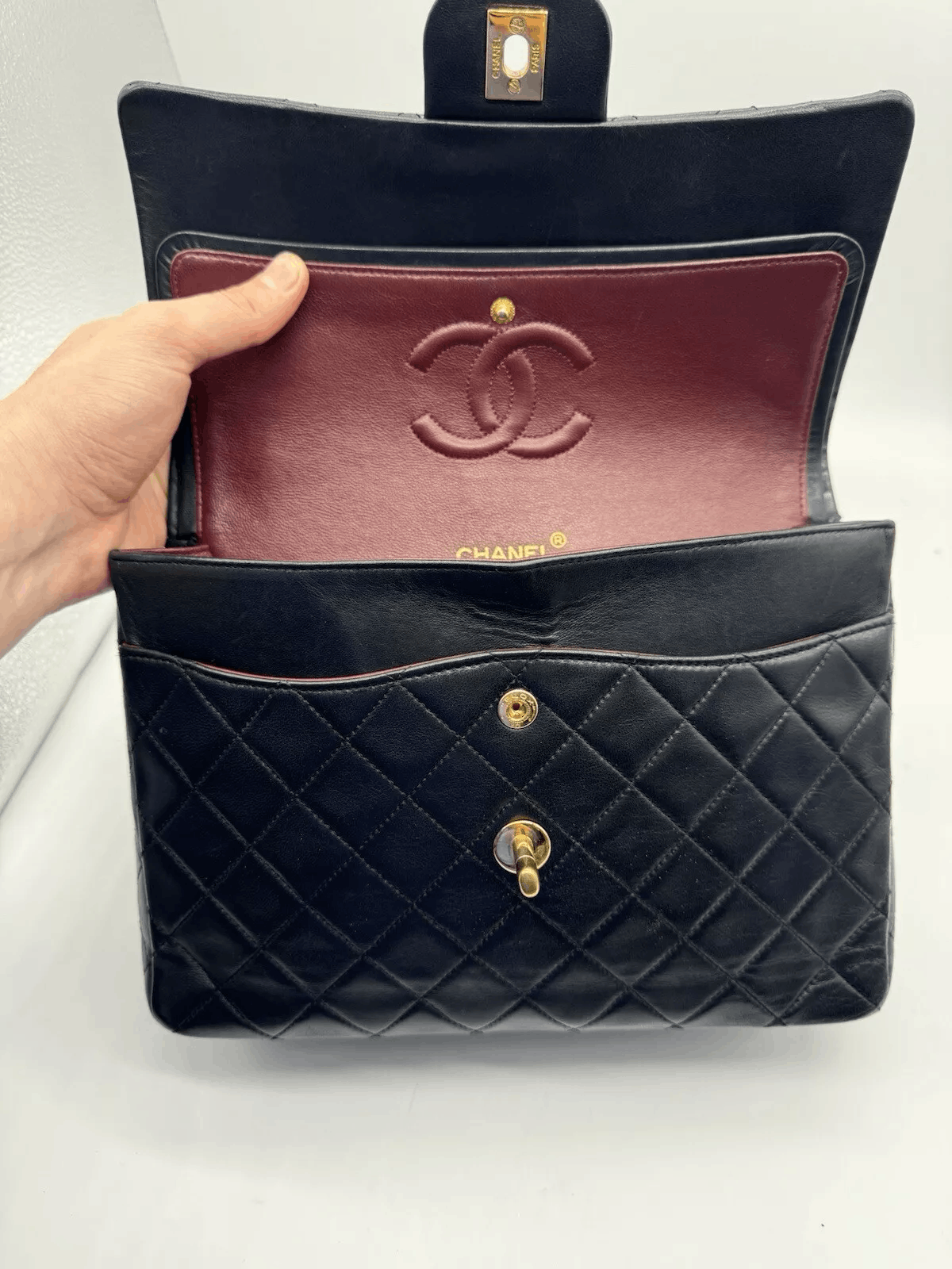 Chanel Chanel Double Flap Square Lamb Medium Size ONE SIZE - 15 Thumbnail