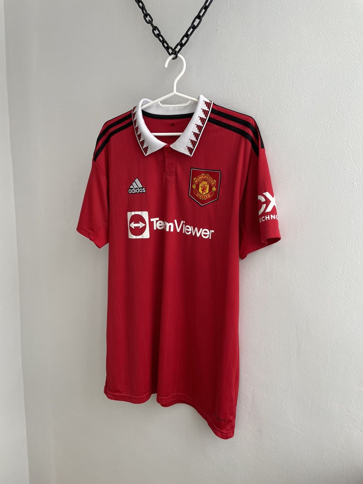 Adidas Manchester United 2022 2023 Football Shirt Soccer Jersey Size US L / EU 52-54 / 3 - 2 Thumbnail