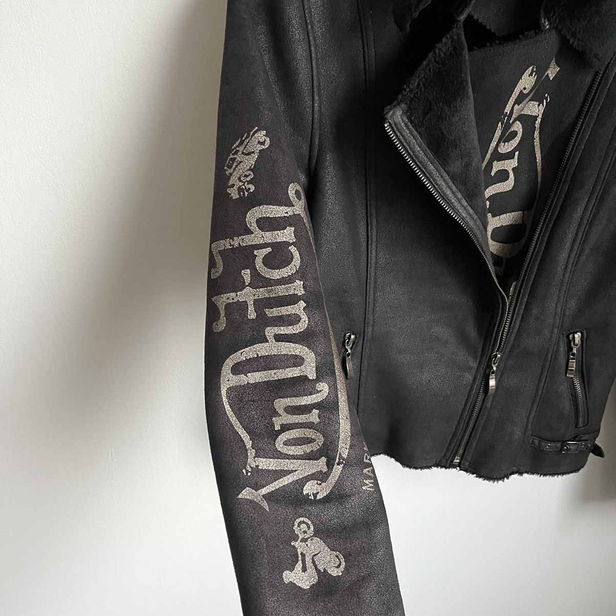 Von Dutch Vintage Von Dutch Leather Womens Jacket Size M / US 6-8 / IT 42-44 - 4 Thumbnail