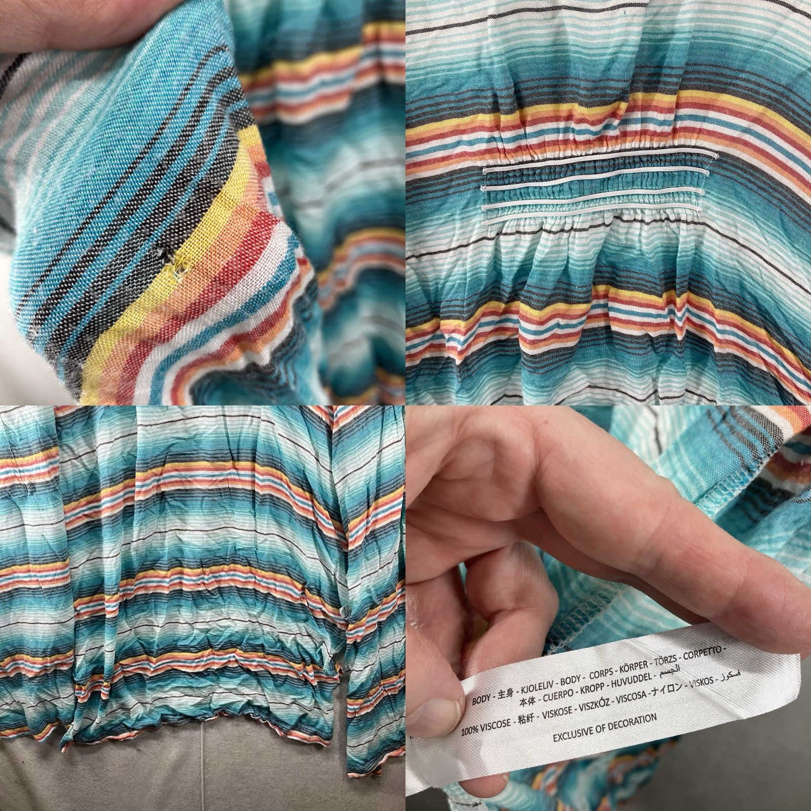 Ariat Ariat Women's Medium Shawl Josie Kimono Wrap Poncho Multicolor Western Viscose Size M / US 6-8 / IT 42-44 - 8 Thumbnail