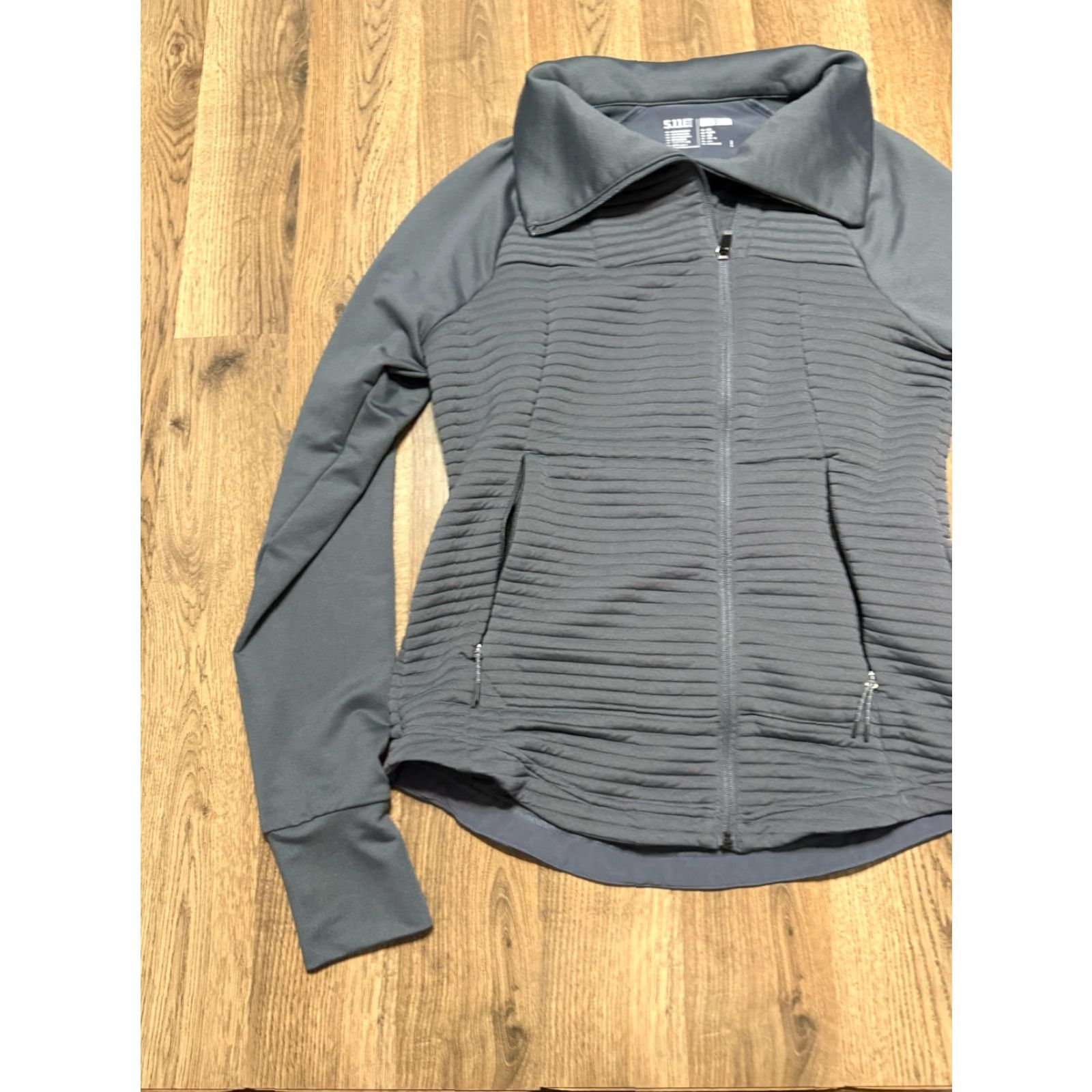 Vintage 5.11 Tactical Sweater Women's Size Small Gray Full Zip Up Long Sleeve Pockets Size S / US 4 / IT 40 - 4 Thumbnail