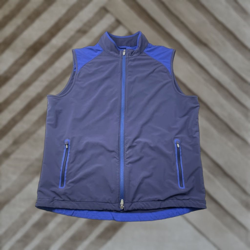 Peter Millar Peter Millar Crown Sport Zephyr Performance Vest Mens L Navy Blue Golf Casual Vest Size US L / EU 52-54 / 3 - 1 Thumbnail