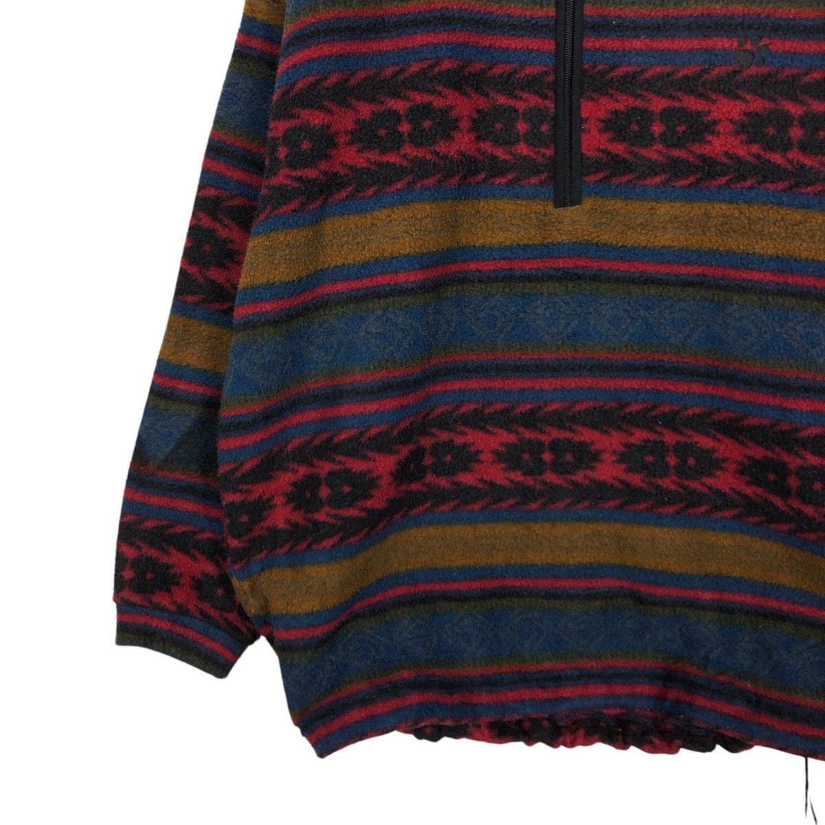 Japanese Brand 📌Vintage Fleece Jacket Jack Wolf Navajo Native Design Size US M / EU 48-50 / 2 - 5 Thumbnail