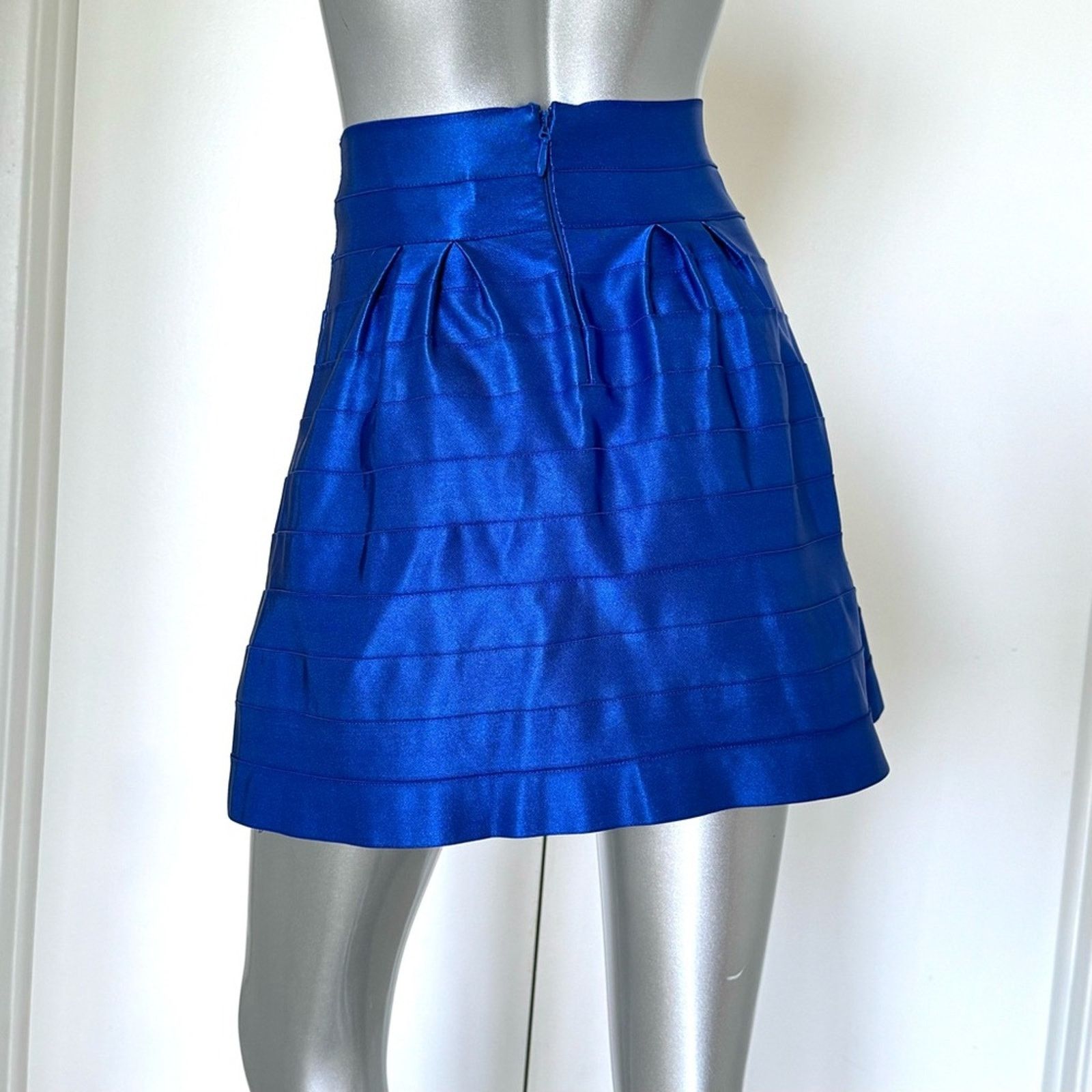 WOW Couture WOW COUTURE Blue Skirt, Size S Size 26" / US 2 / IT 38 - 2 Thumbnail