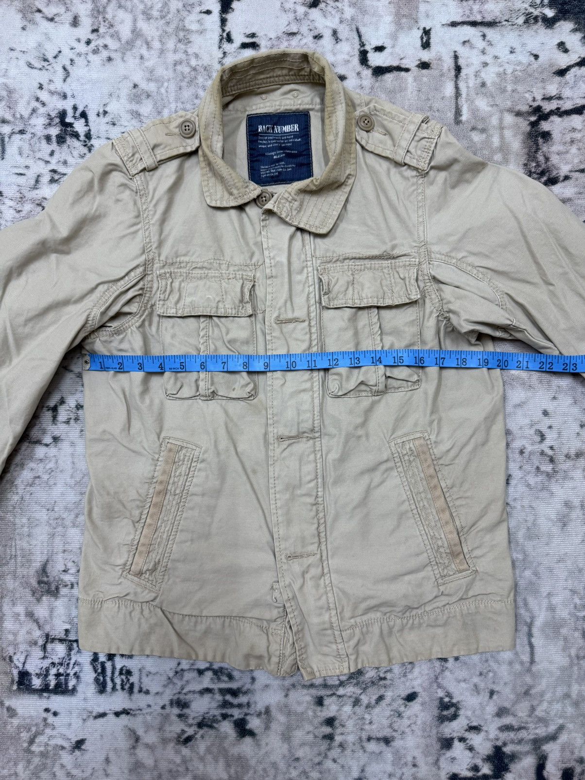 Japanese Brand Back Number Ultility Miltary Field Khakis Jacket Size US S / EU 44-46 / 1 - 14 Thumbnail