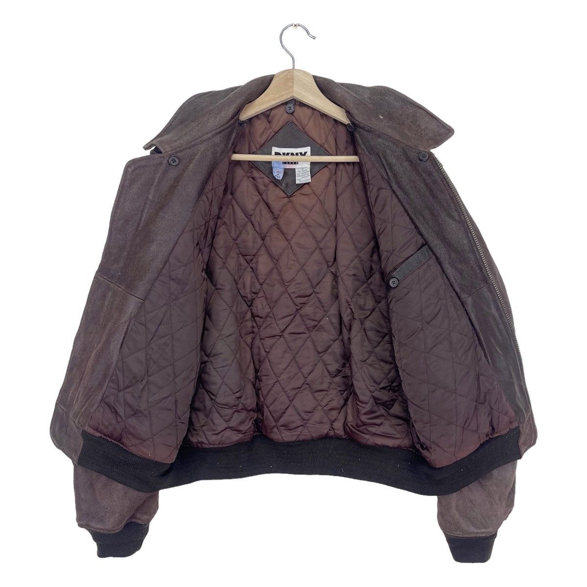 DKNY DKNY Patches Bomber Leather Jacket Size US M / EU 48-50 / 2 - 5 Thumbnail