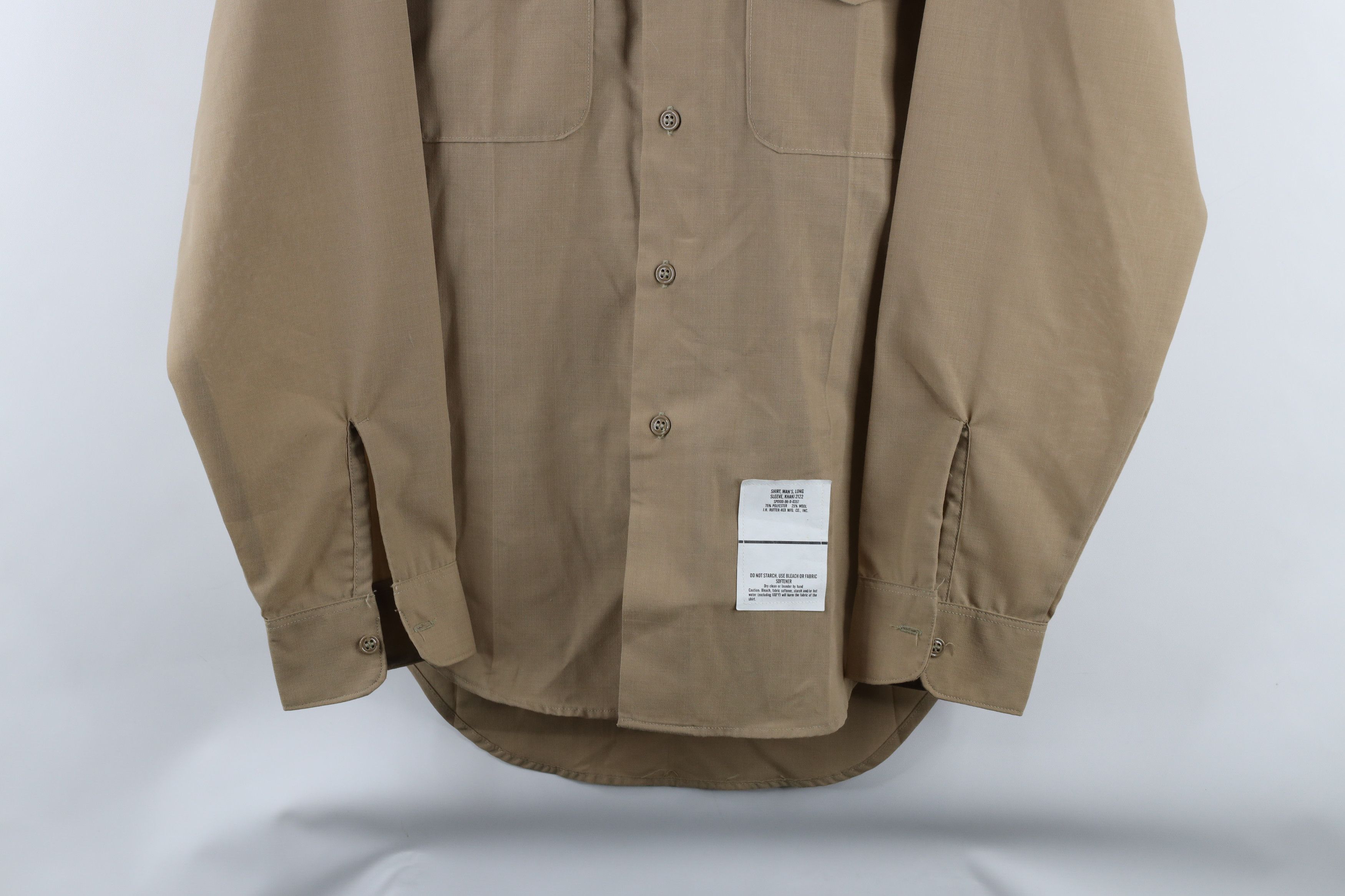 Vintage Vintage 90s Military Long Sleeve Button Shirt Khaki USA Size US M / EU 48-50 / 2 - 3 Thumbnail
