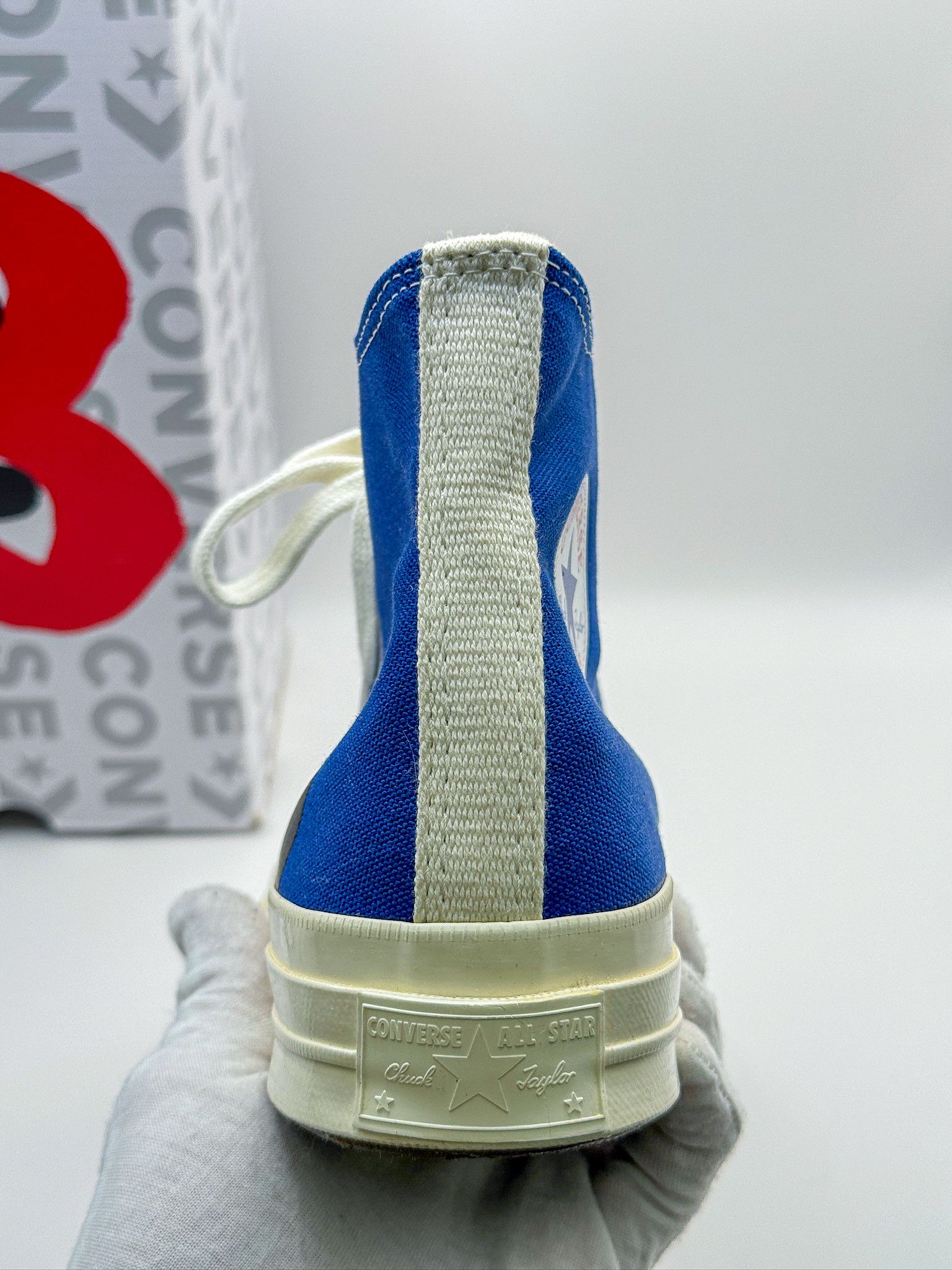 Comme des Garcons PLAY × Converse Converse x Comme des Garçons PLAY Chuck 70 High Blue Quartz Size US 8 / EU 41 - 6 Thumbnail