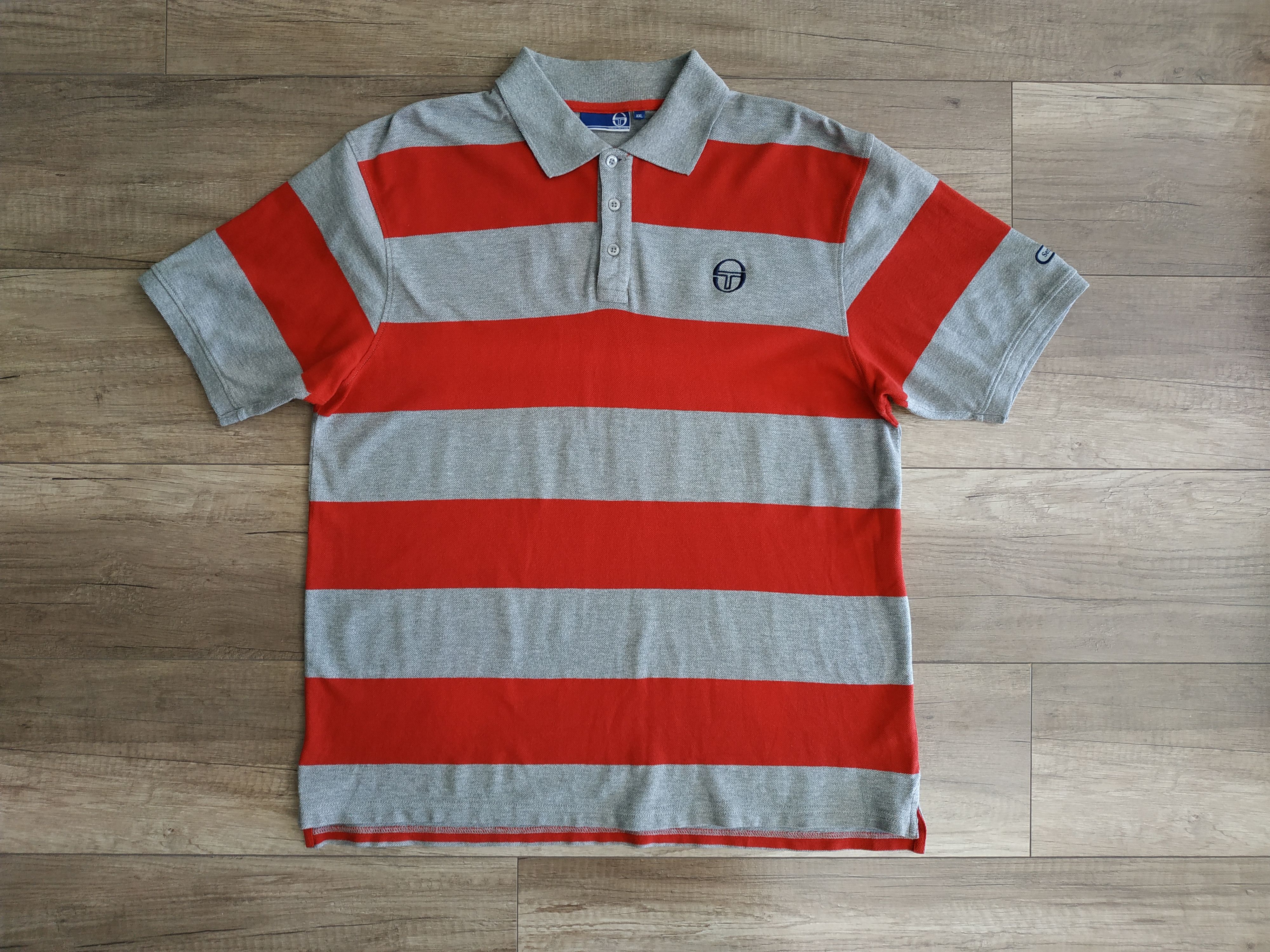 Sergio Tacchini Sergio Tacchini Men's Striped Polo Tennis Shirt, s. XXL Size US XXL / EU 58 / 5 - 1 Thumbnail
