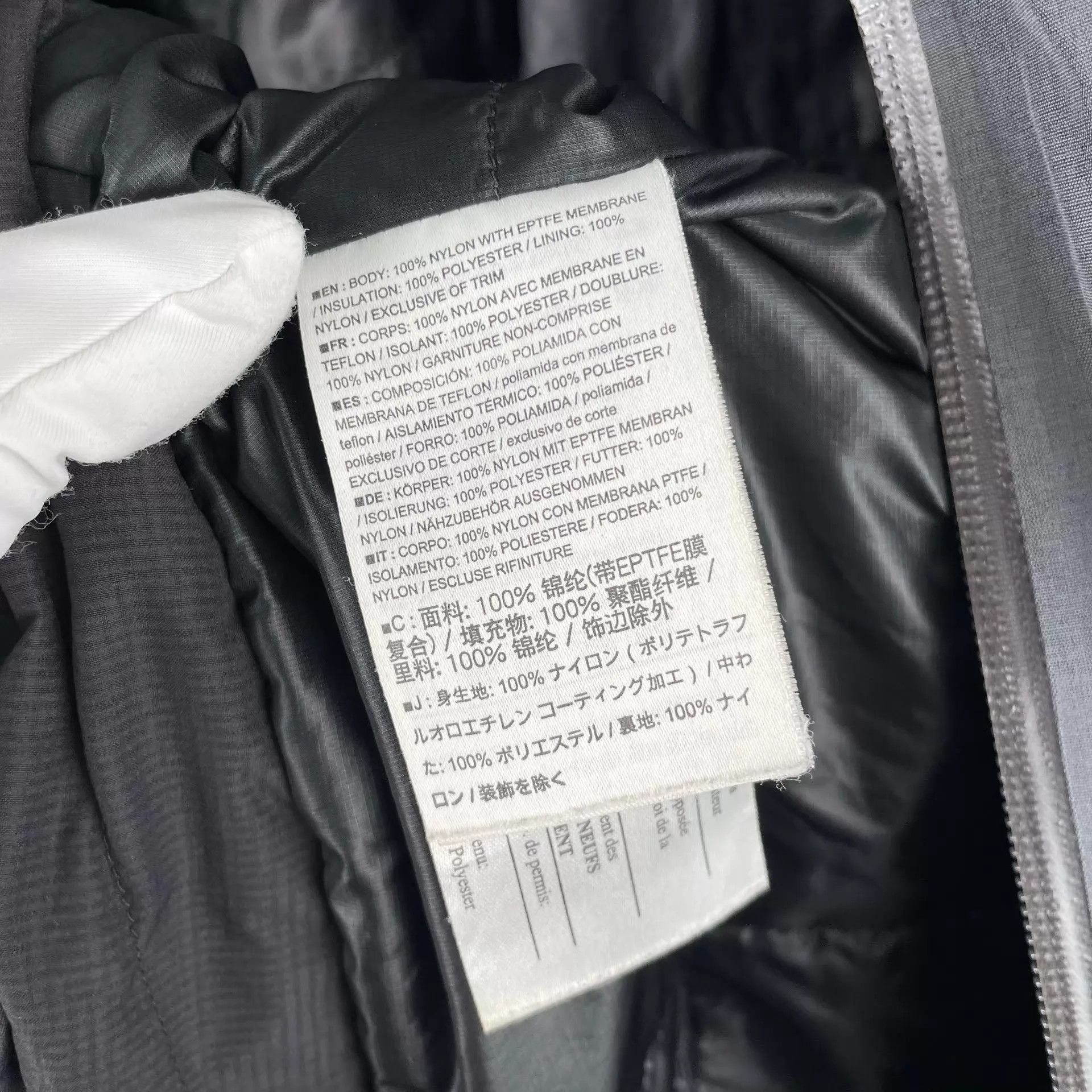 Arc'teryx Arc'teryx hidden hood cotton padded jacket Gray L Size US L / EU 52-54 / 3 - 6 Thumbnail