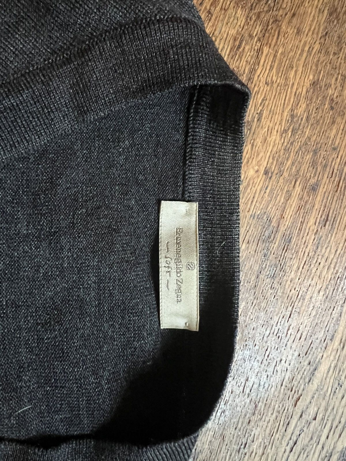 Ermenegildo Zegna Worn light sweater Size US L / EU 52-54 / 3 - 3 Thumbnail