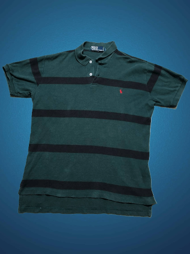 Polo Ralph Lauren Polo Ralph Lauren Striped Streetwear Vintage Polo Size L Size US L / EU 52-54 / 3 - 1 Thumbnail