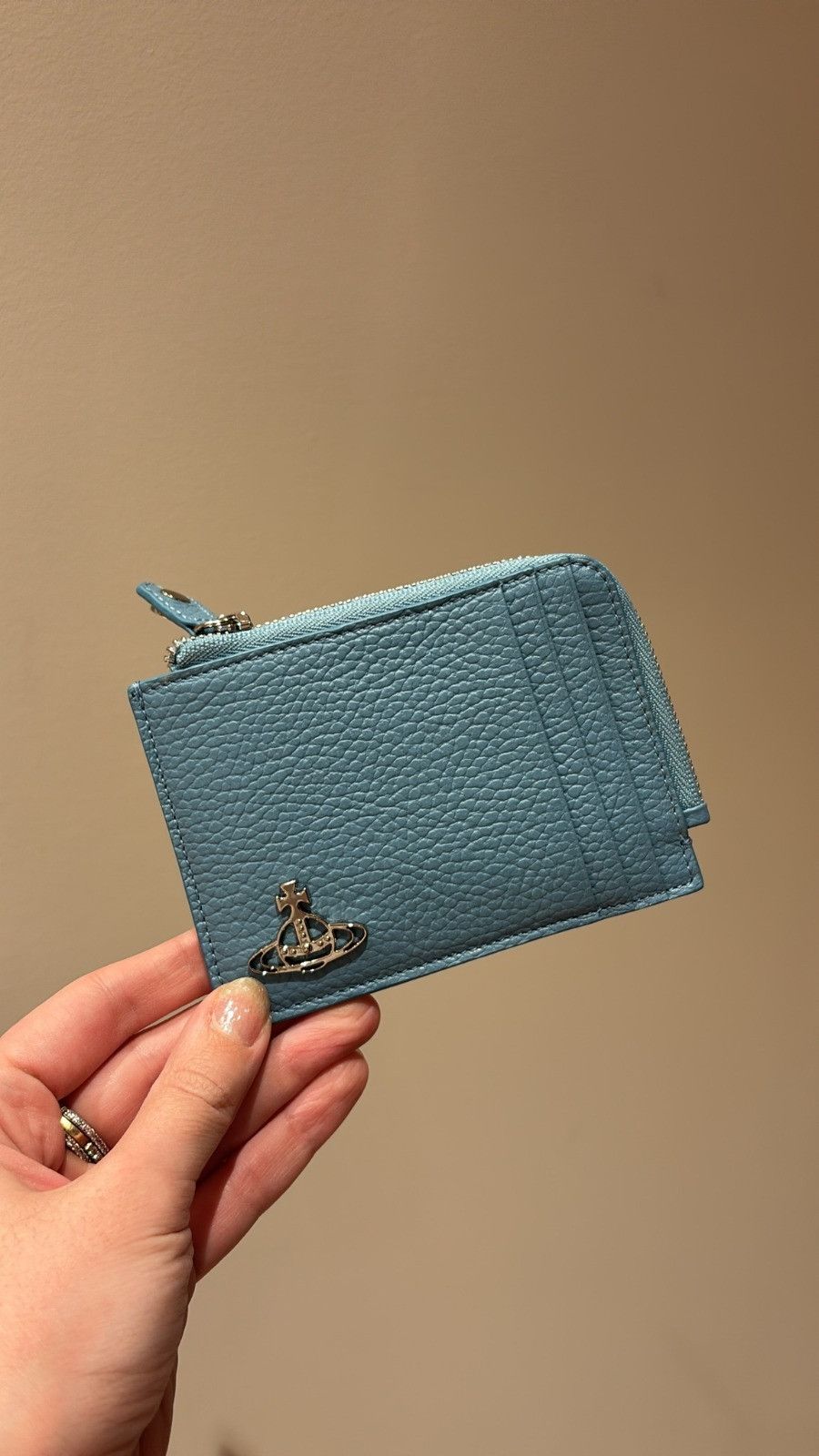 Vivienne Westwood o1f1d3z1225 Size: OS / Zip Card Holder in Light Blue Size ONE SIZE - 1 Preview