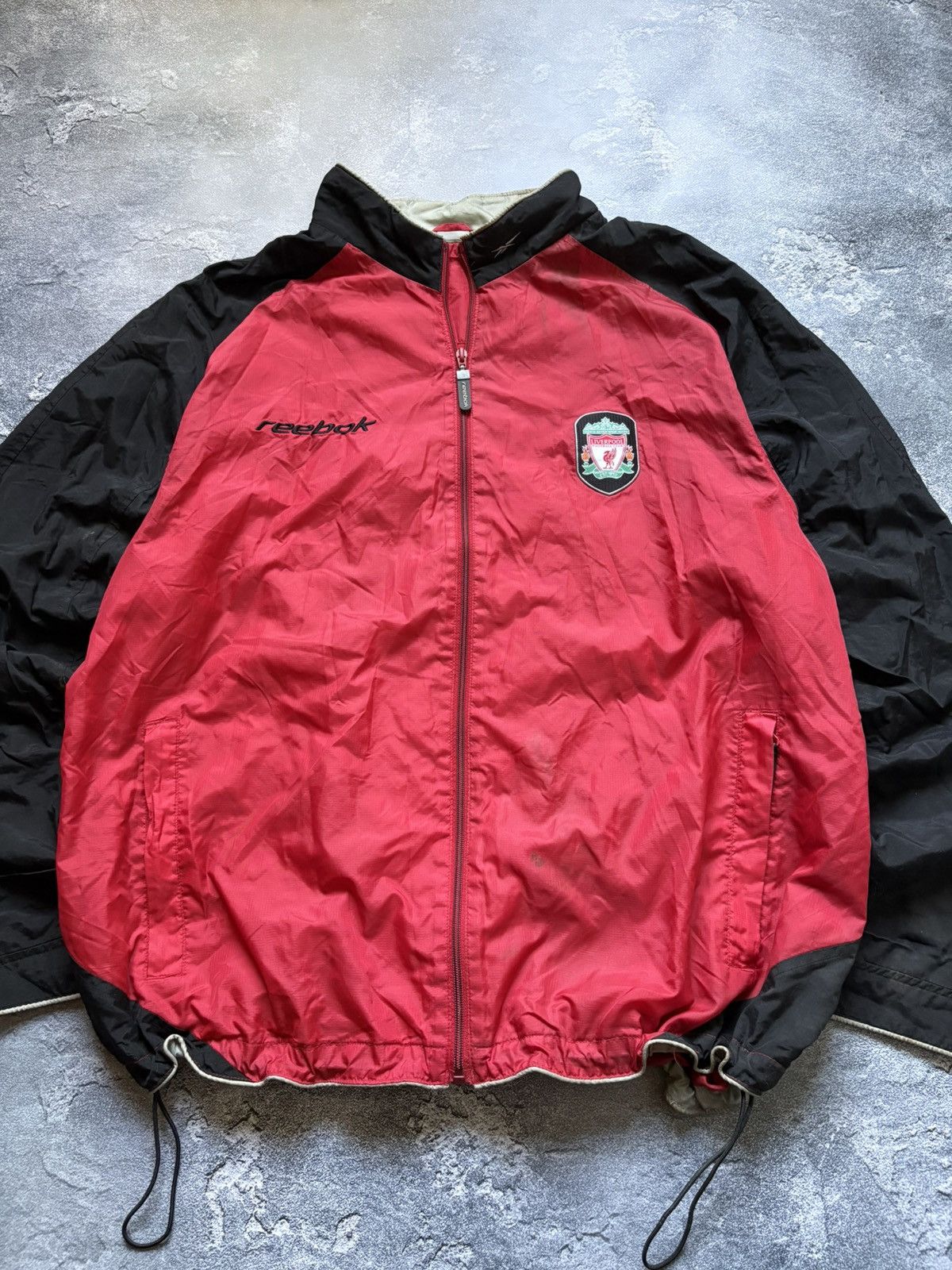Reebok Vintage 00s Reebok FC Liverpool Football Soccer Track Jacket Size US L / EU 52-54 / 3 - 2 Thumbnail