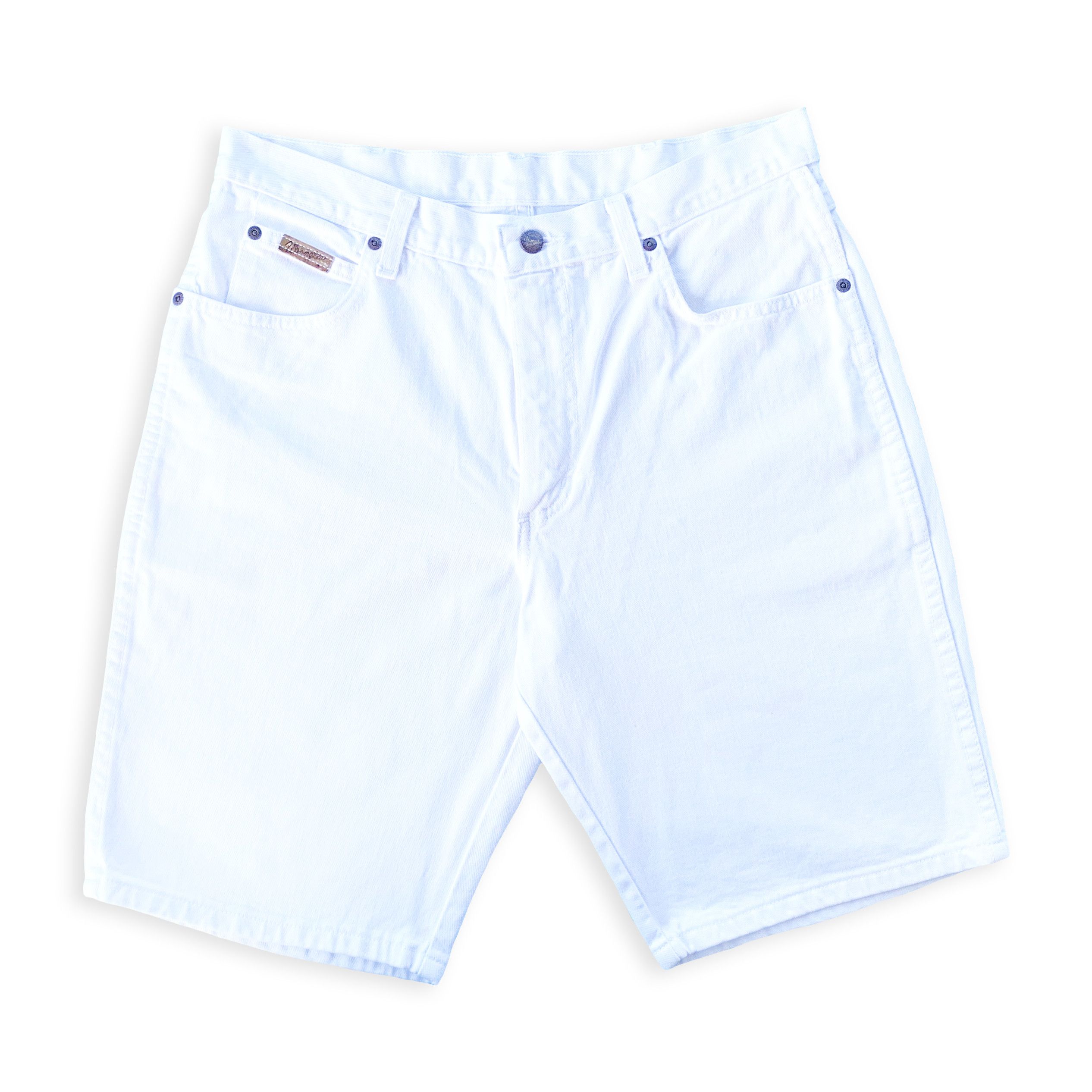 Vintage Vintage 90s WRANGLER shorts Denim Jeans Pants White Y2K / 33 Size US 33 - 2 Thumbnail