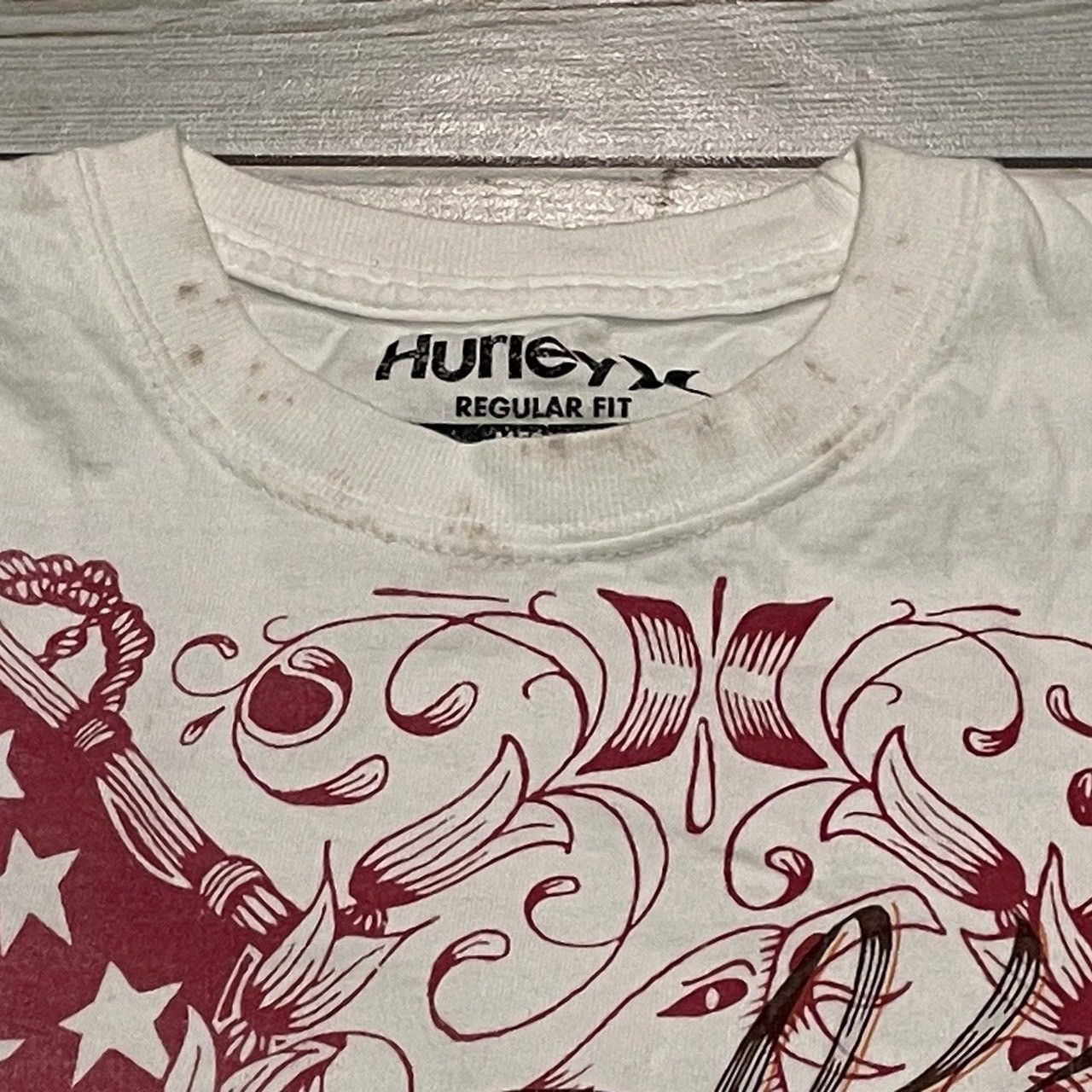 Affliction × Hurley × Tapout Rare Hurley Wings Cross Tee Y2K Affliction Style Size US M / EU 48-50 / 2 - 4 Thumbnail
